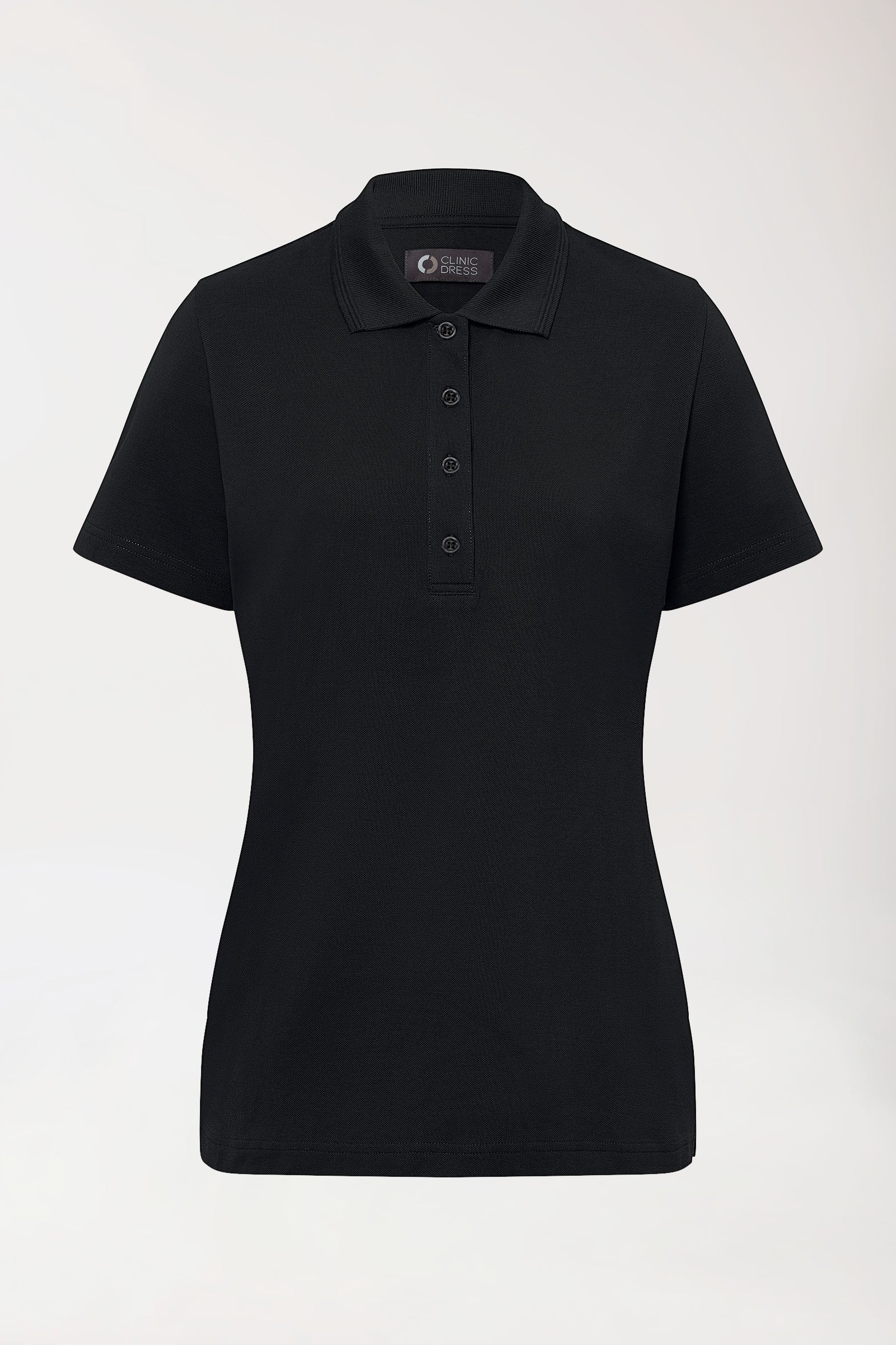 COMFY FLEX stretch shirt dames - polokraag zwart