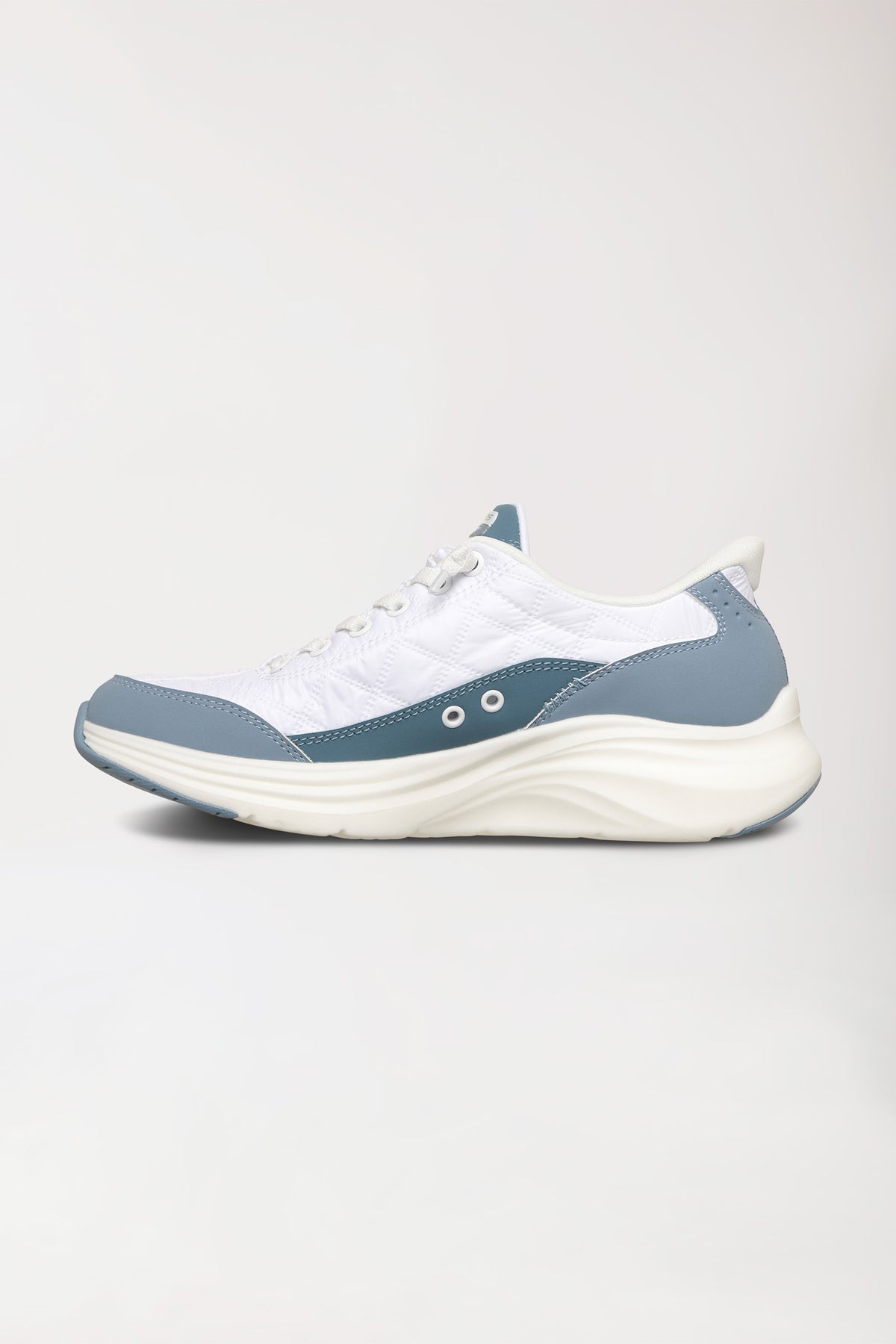 Dames sneaker-SKECHERS Slip-ins-wit/lichtblauw