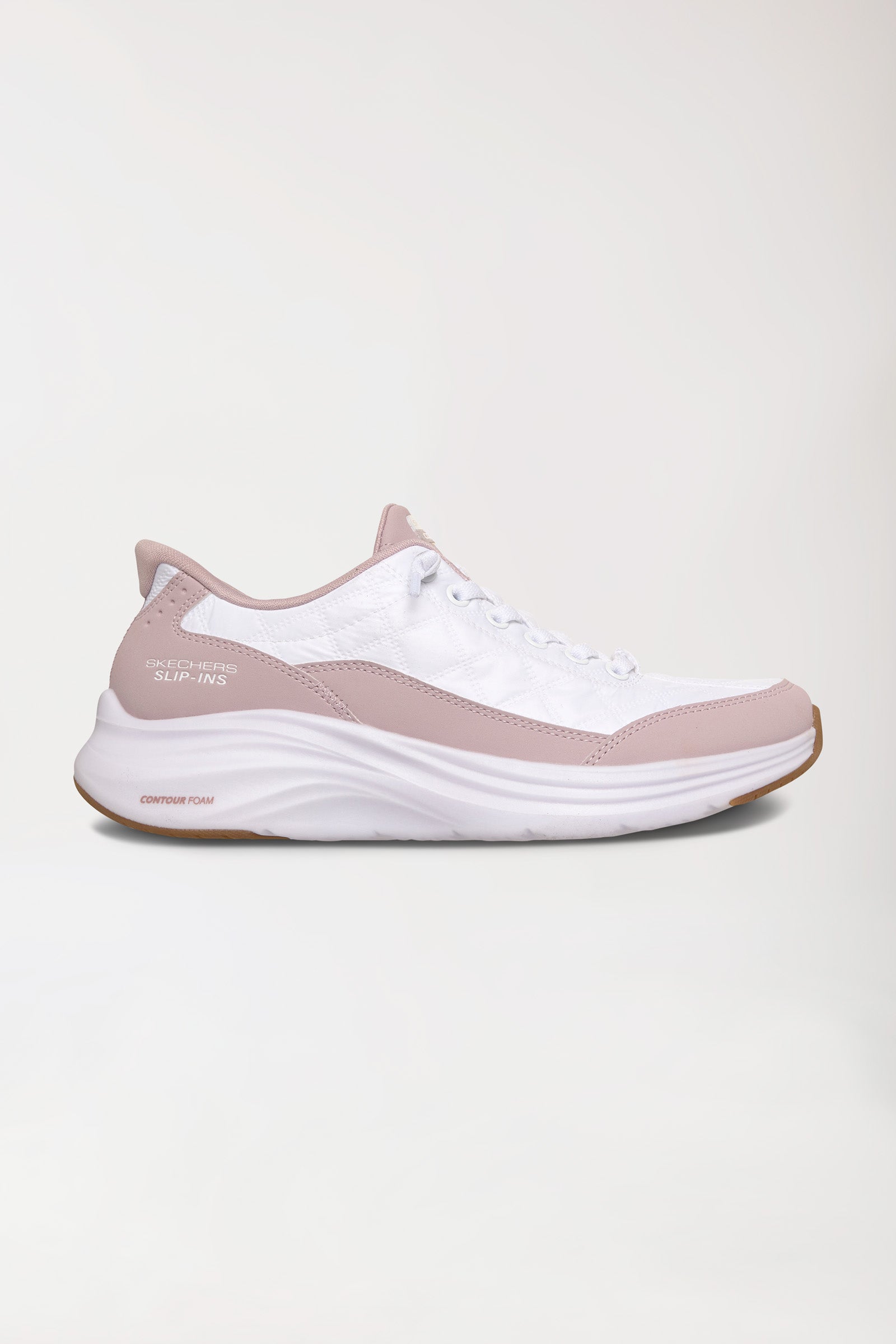 Dames sneaker-SKECHERS Slip-ins-wit/rosé