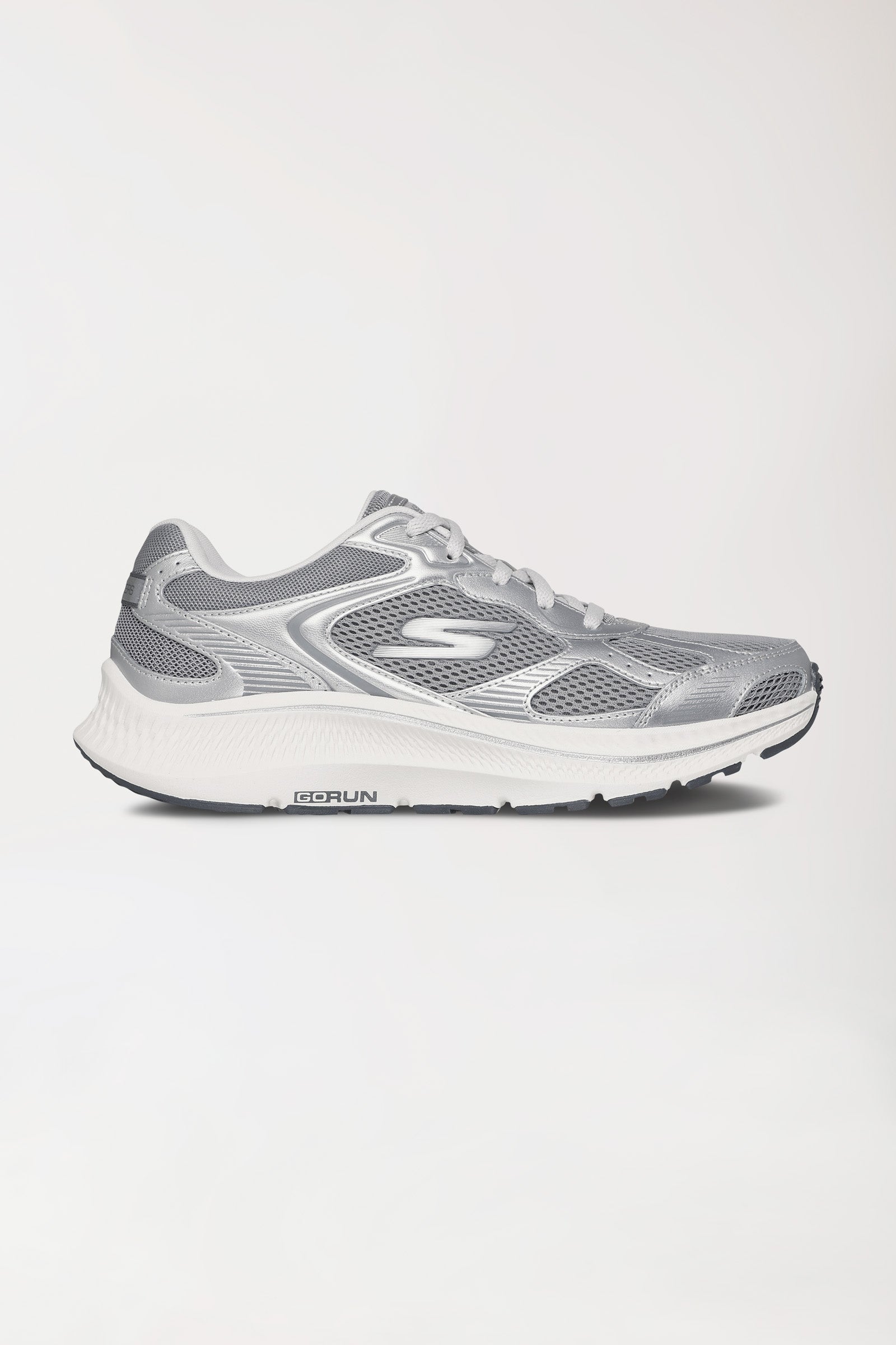Dames sneaker-SKECHERS-zilver/wit