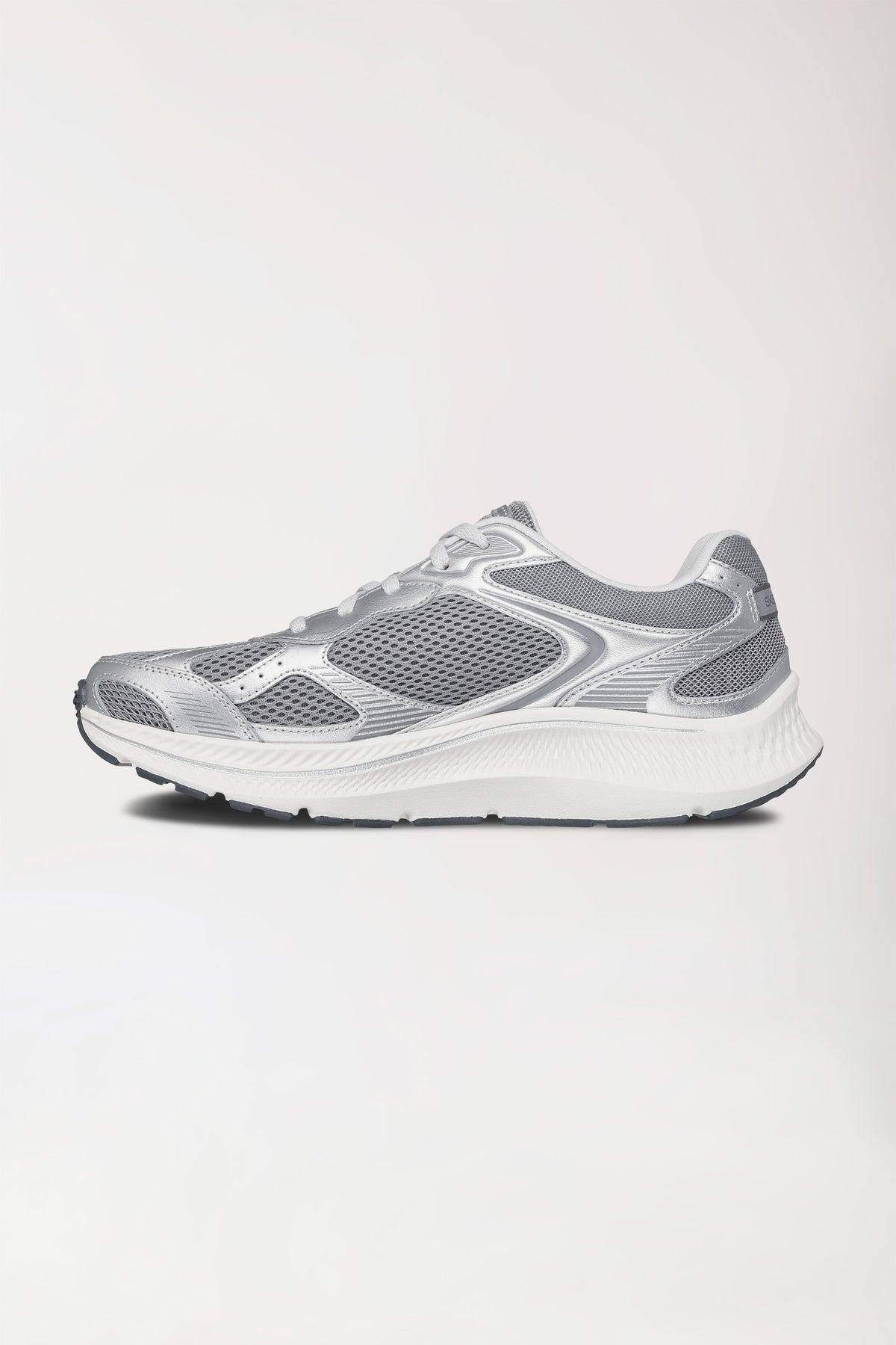 Dames sneaker-SKECHERS-zilver/wit