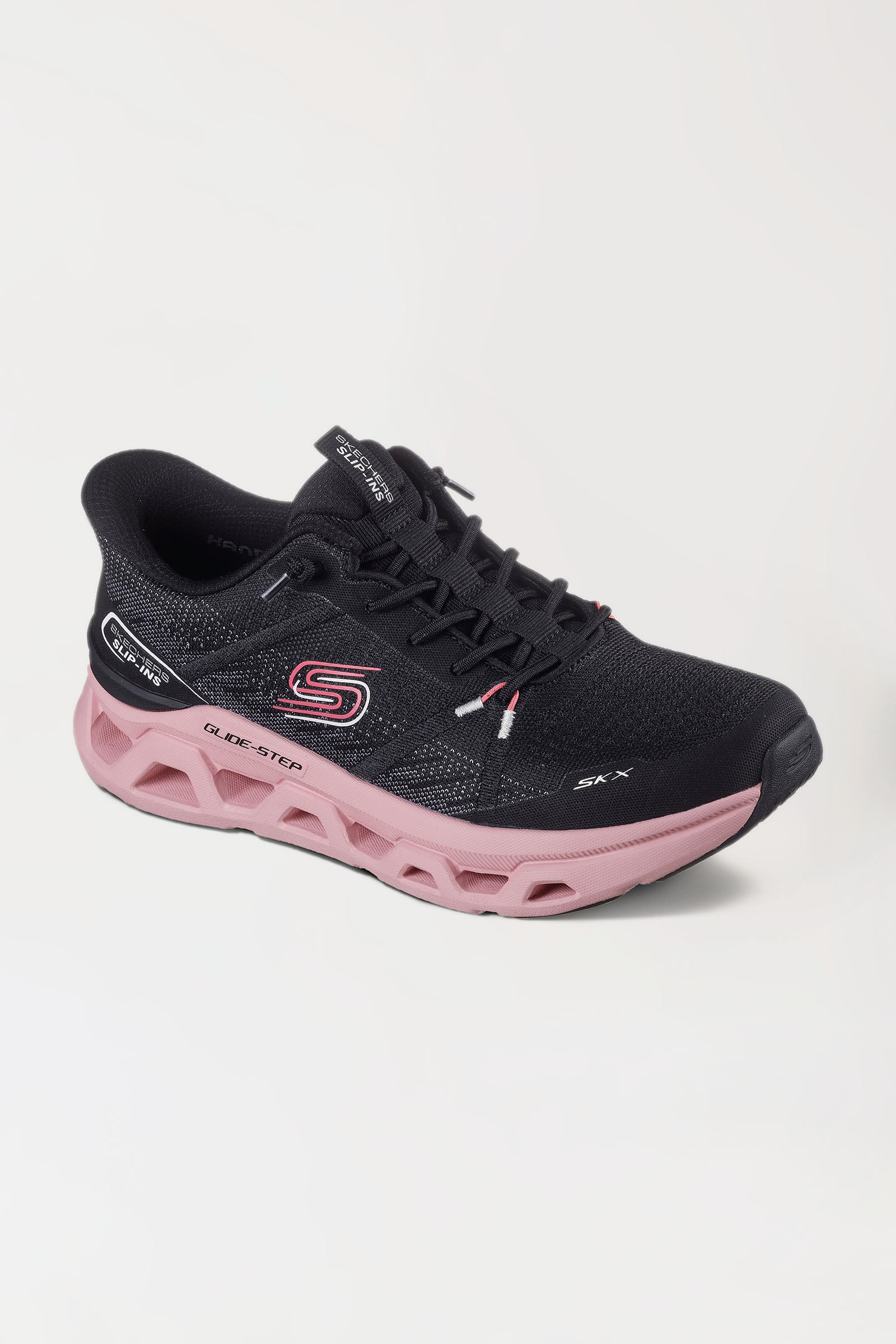 Damessneaker zwart rose