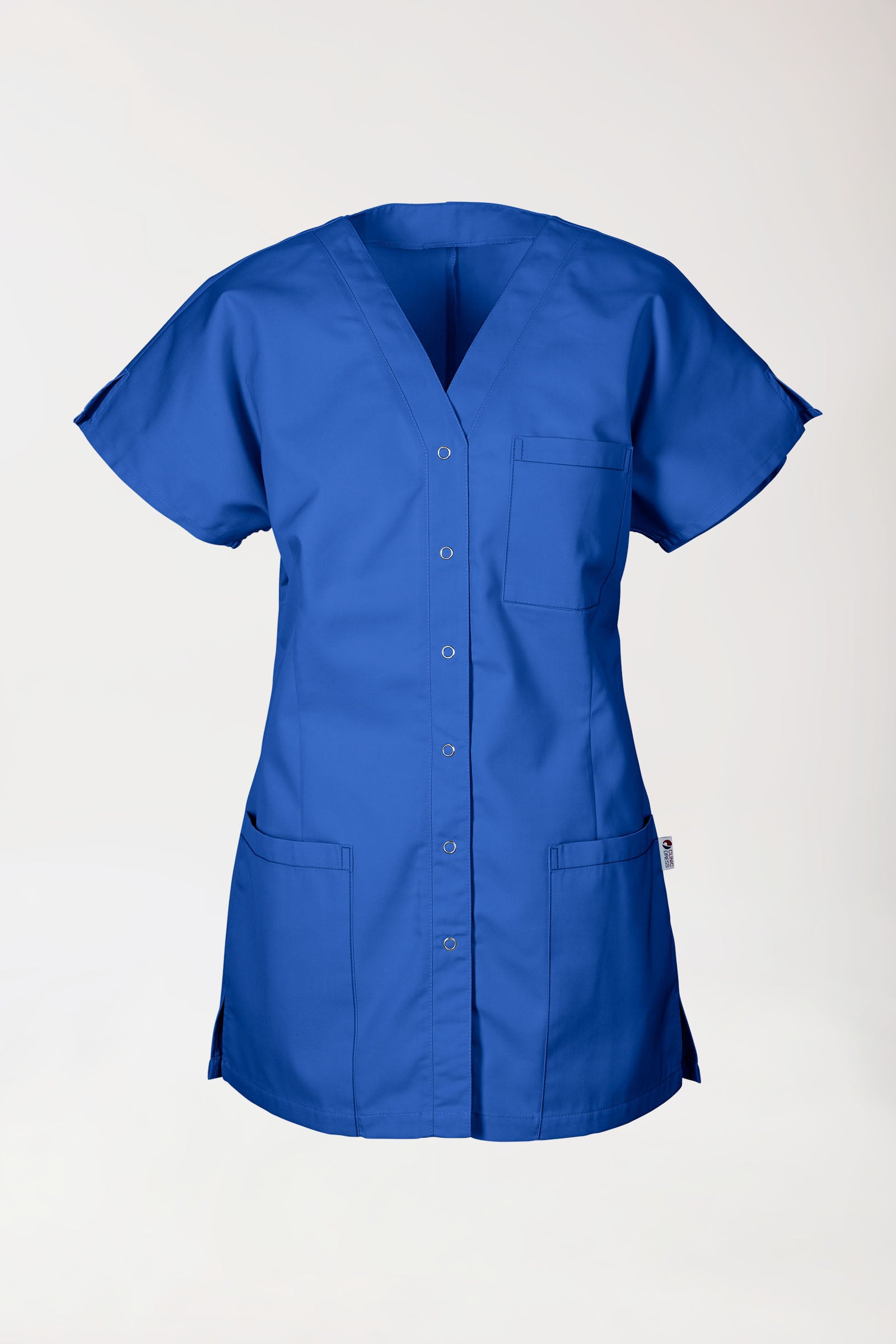 JUST STRONG tuniek dames - doorknoopsluiting koningsblauw