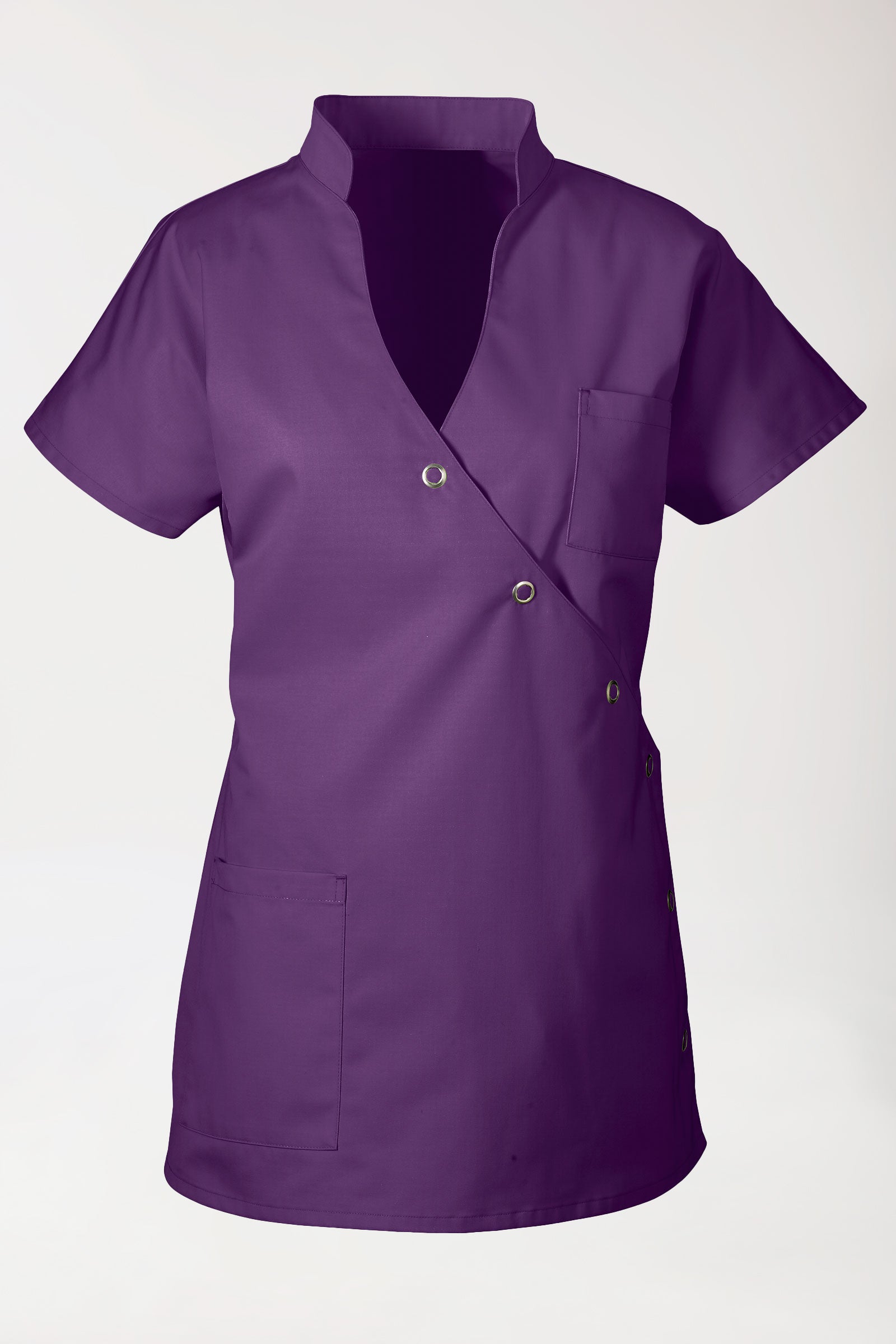 JUST STRONG tuniek dames - drukknoopsluiting lila