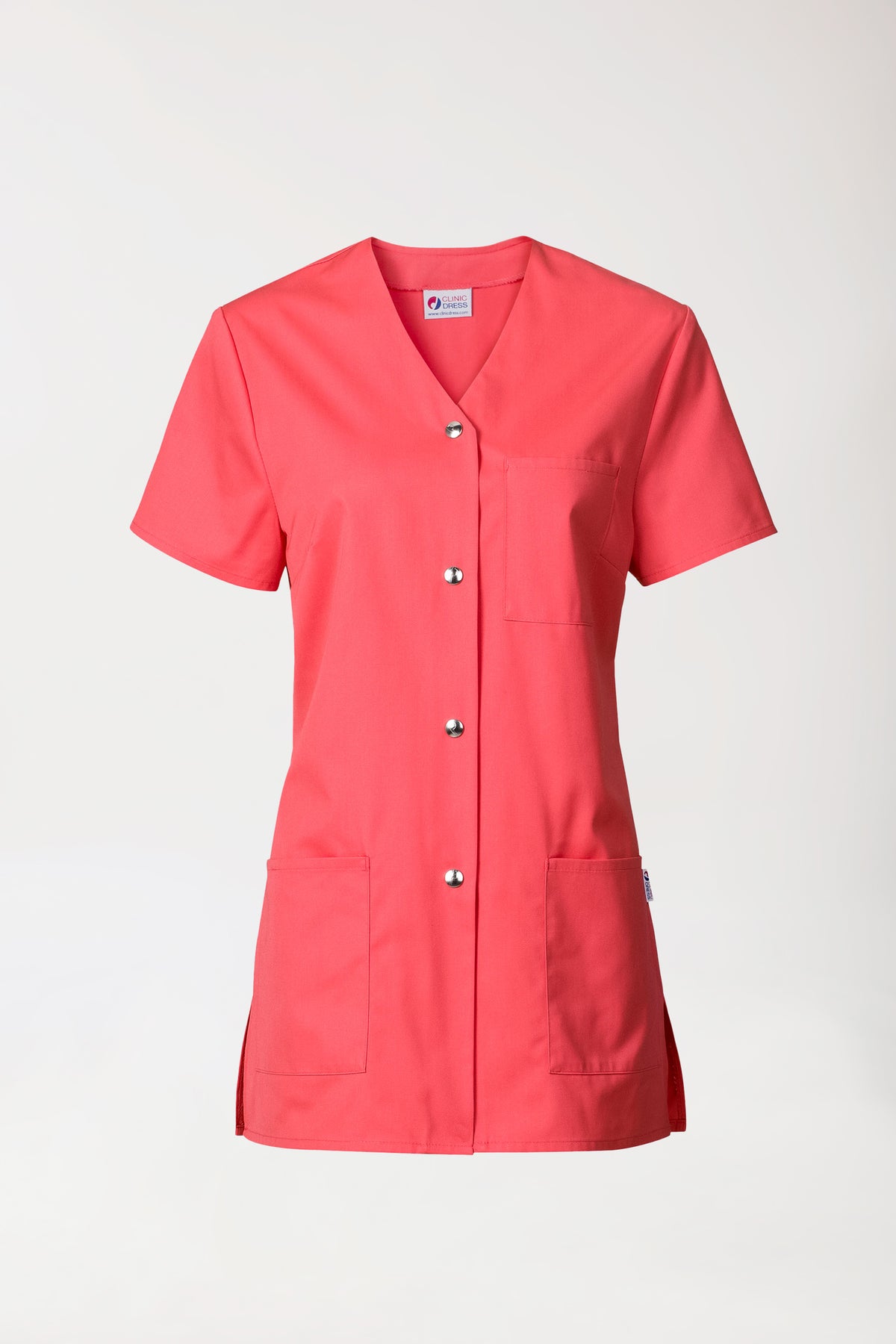 Beauty tuniek dames - met knoopsluiting lipstick