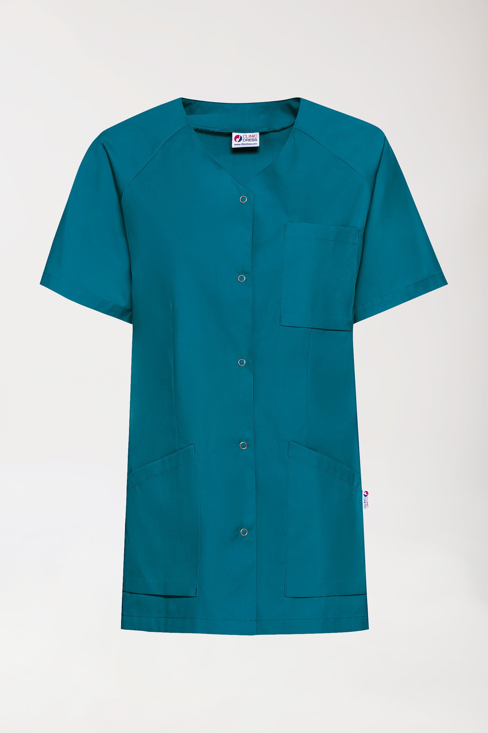 CORE tuniek dames - doorknoopsluiting petrol