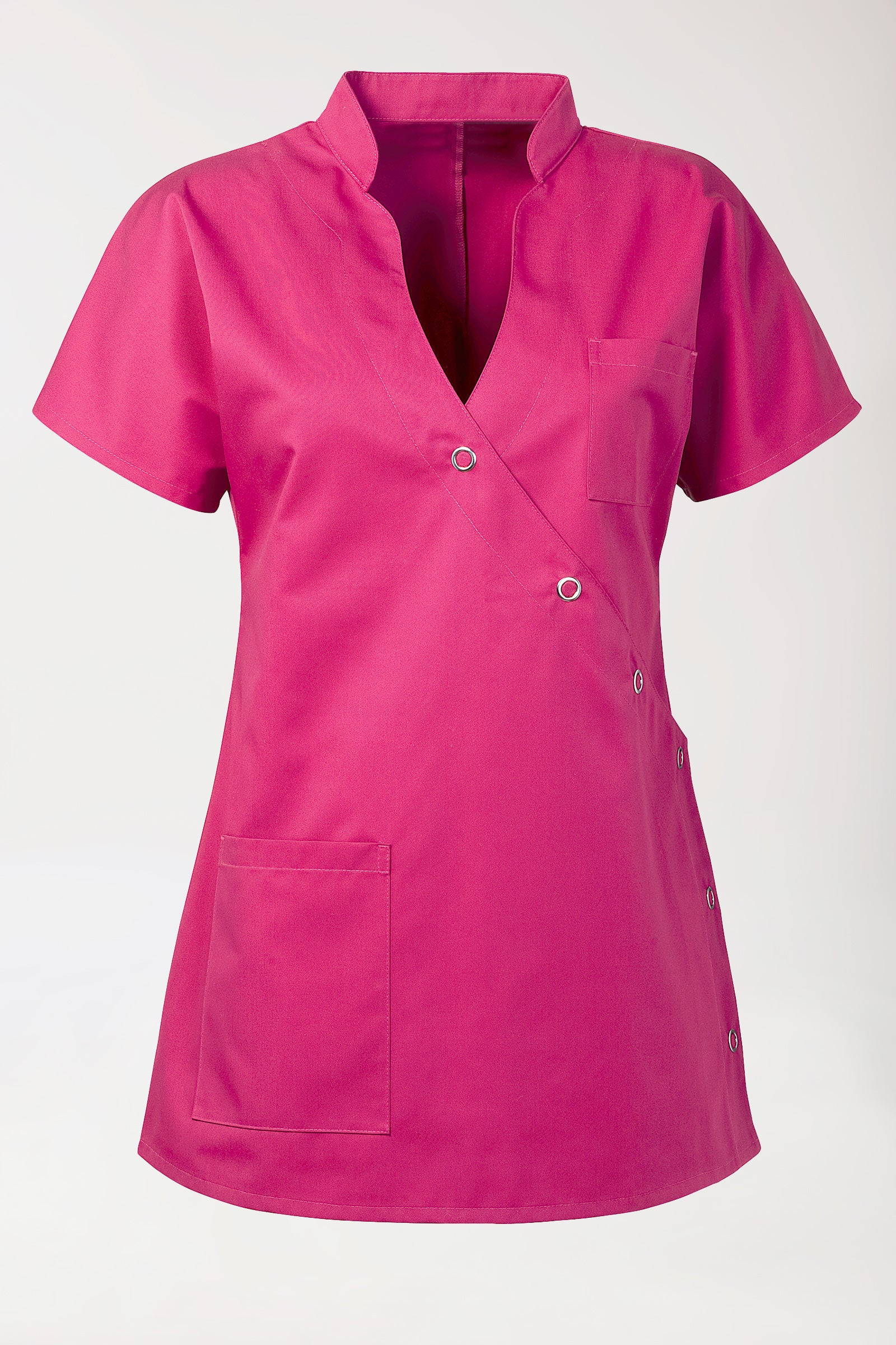 JUST STRONG tuniek dames - drukknoopsluiting pink