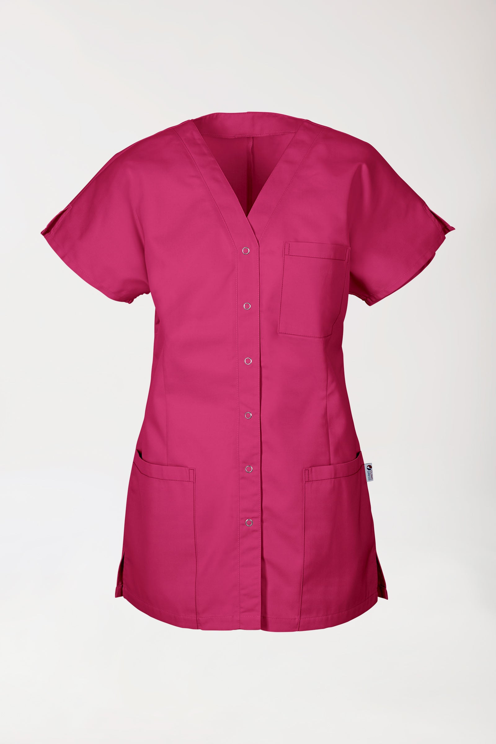 JUST STRONG tuniek dames - doorknoopsluiting pink