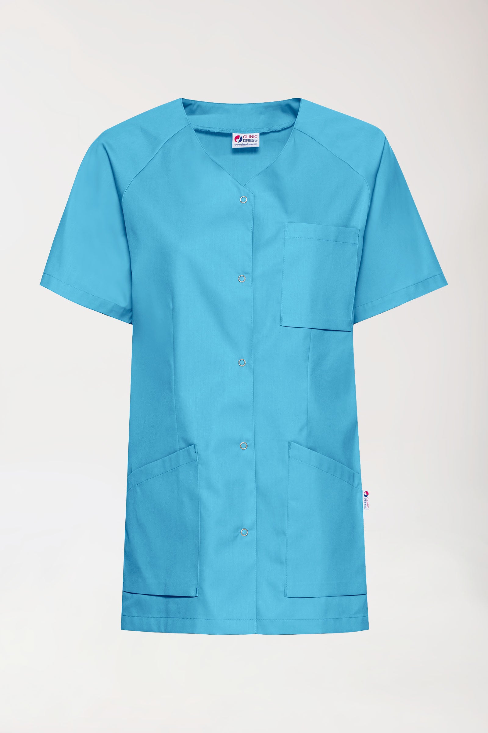 CORE tuniek dames - doorknoopsluiting turquoise