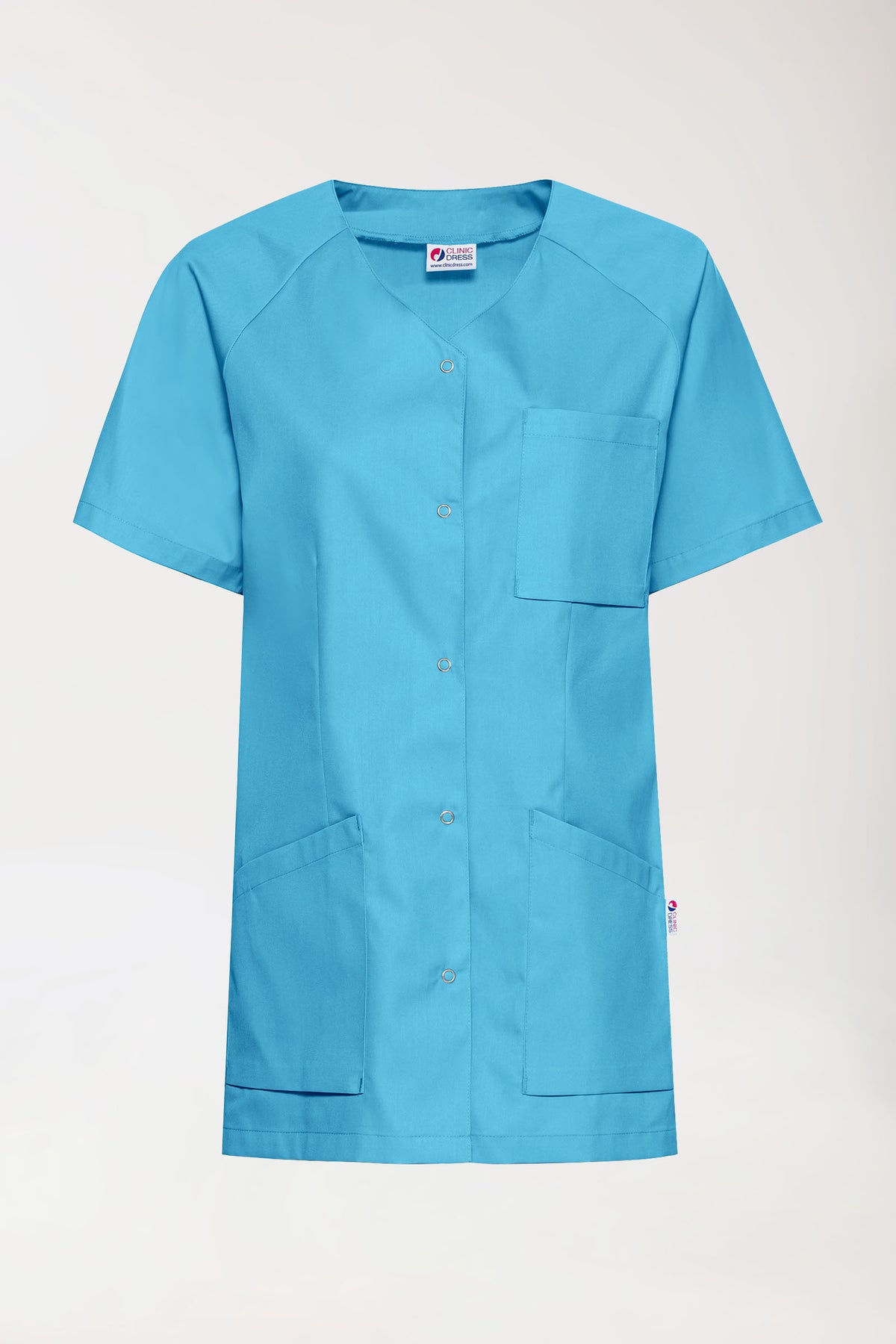 CORE tuniek dames - doorknoopsluiting turquoise