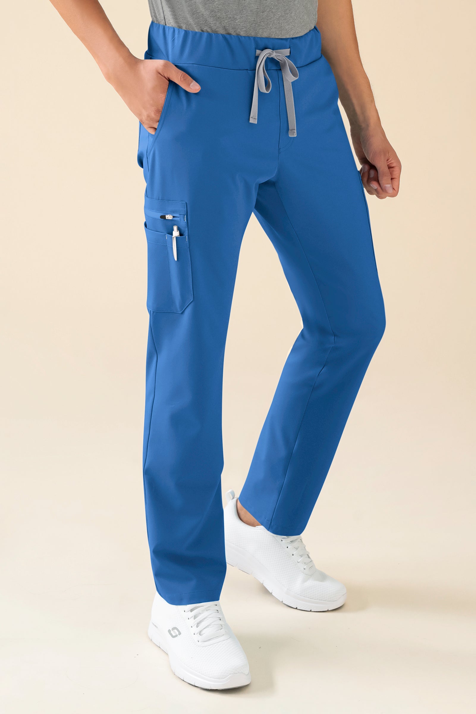 KAERE broek heren - met beenzak blauw