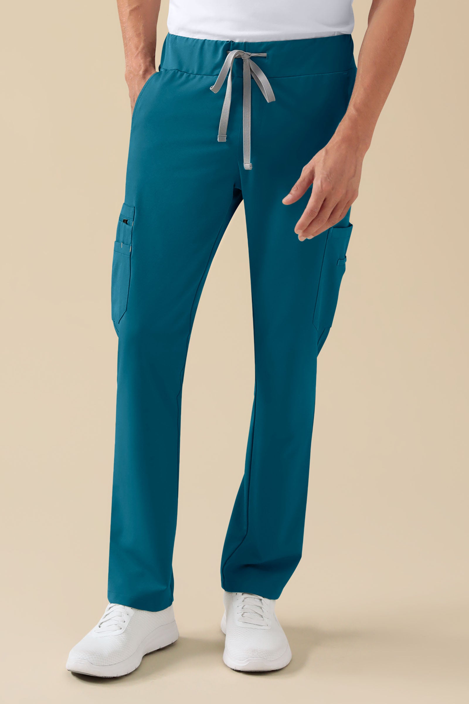 KAERE broek heren - met beenzak petrol