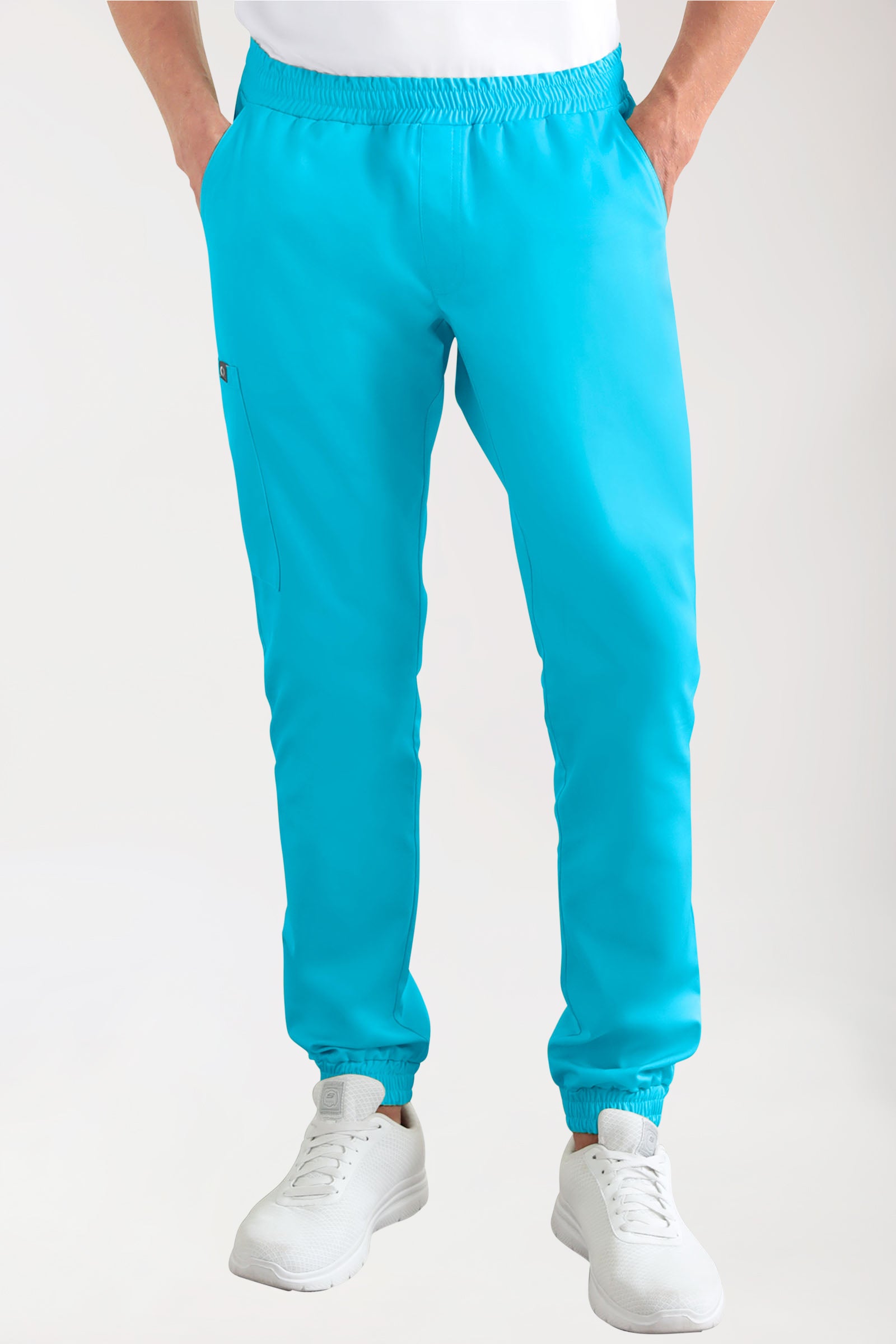 CORE cargo broek heren- joggingbroek style turquoise