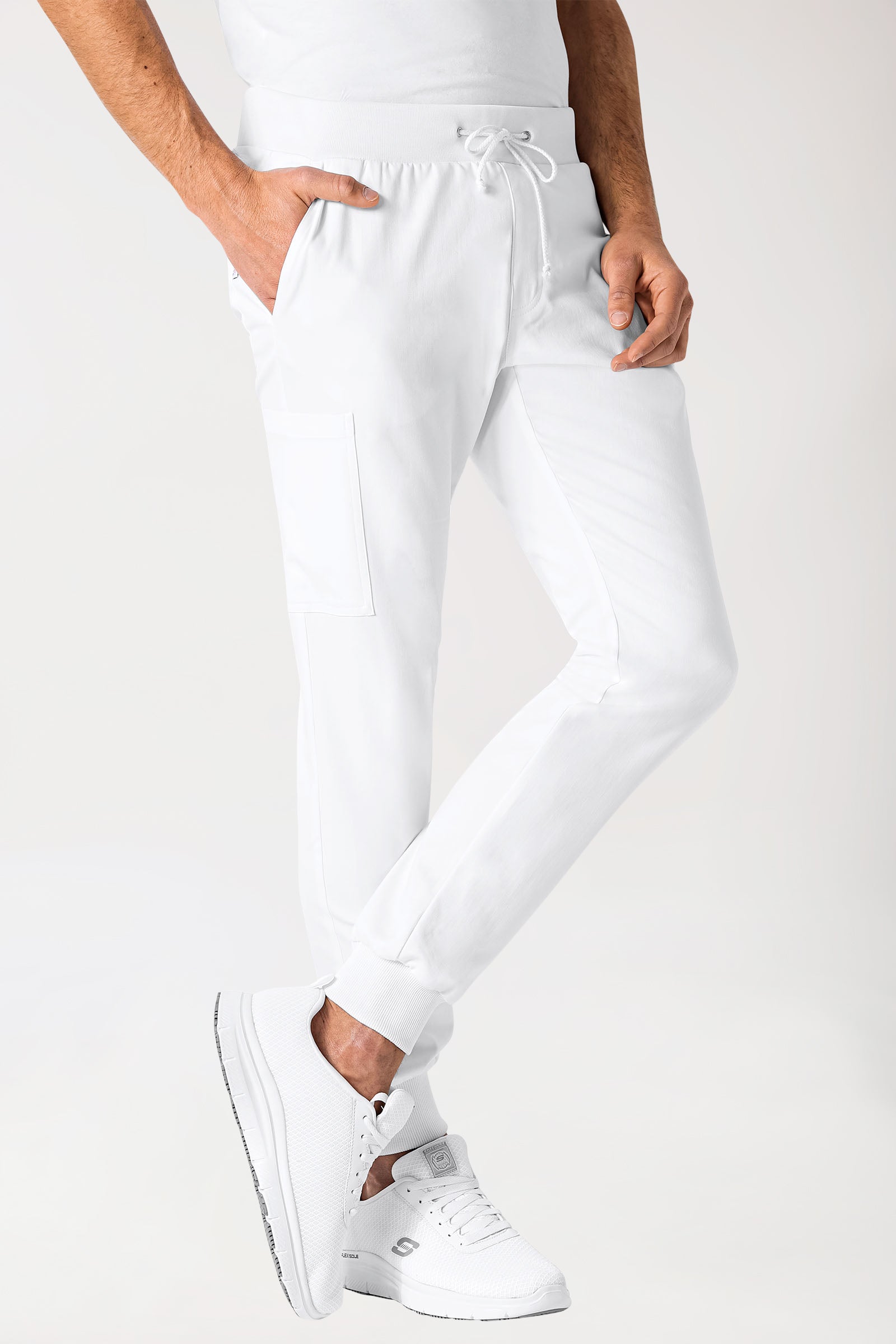 COMFY FLEX broek heren - jogpants wit