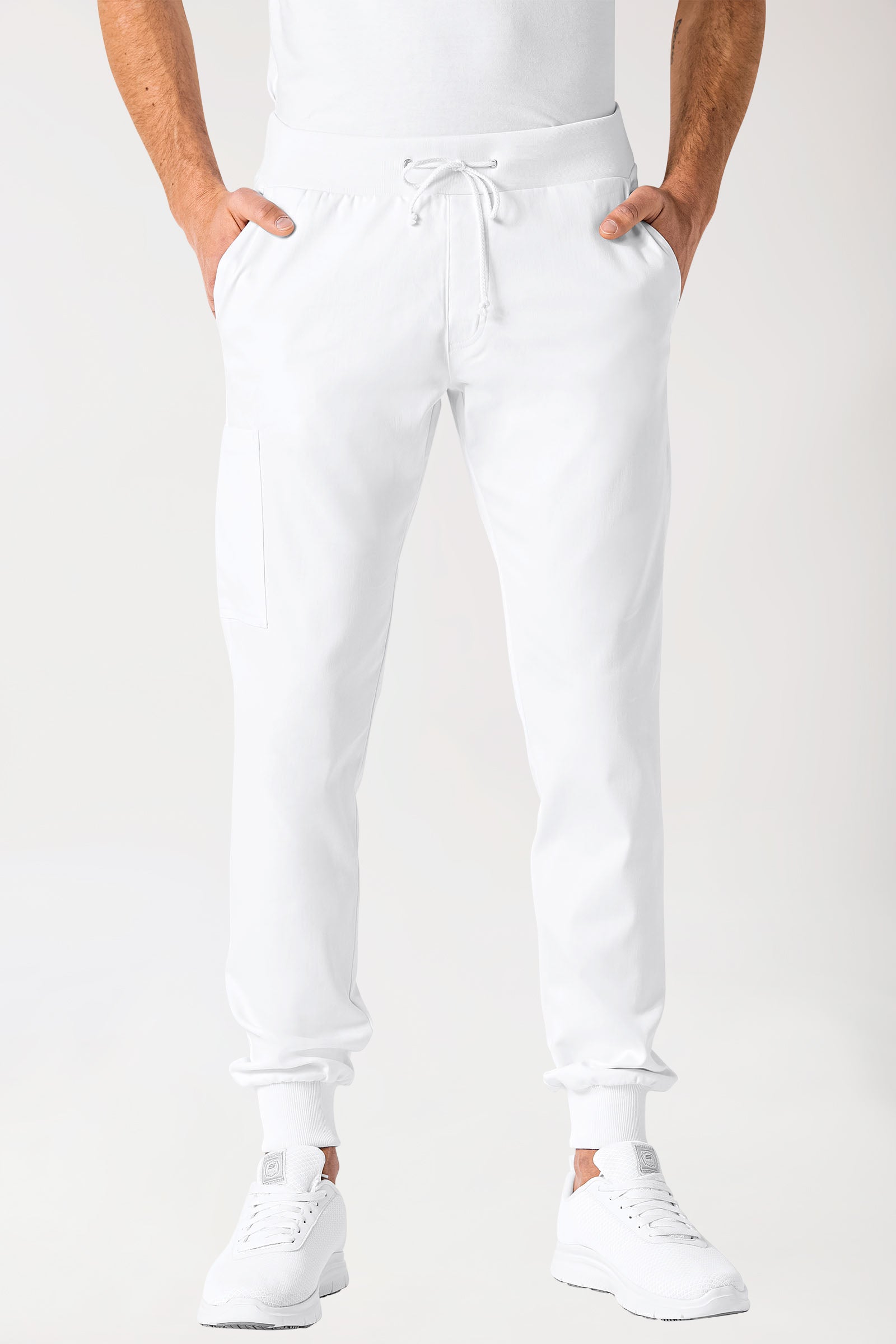COMFY FLEX broek heren - jogpants wit