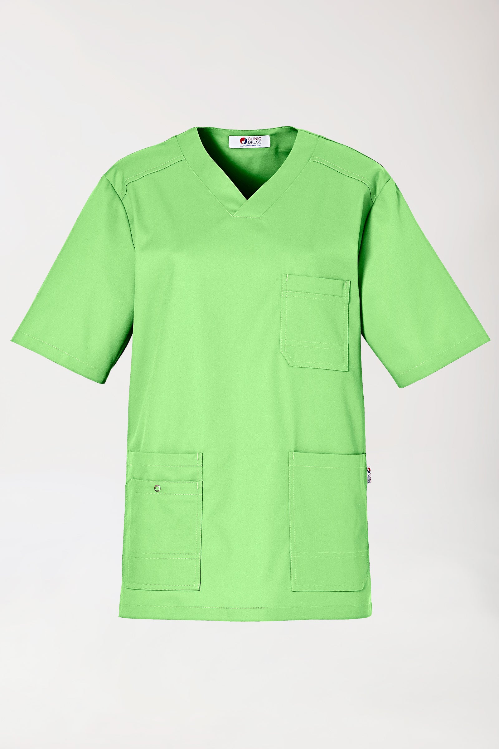 CLINIC STRETCH oversteektuniek heren appelgroen