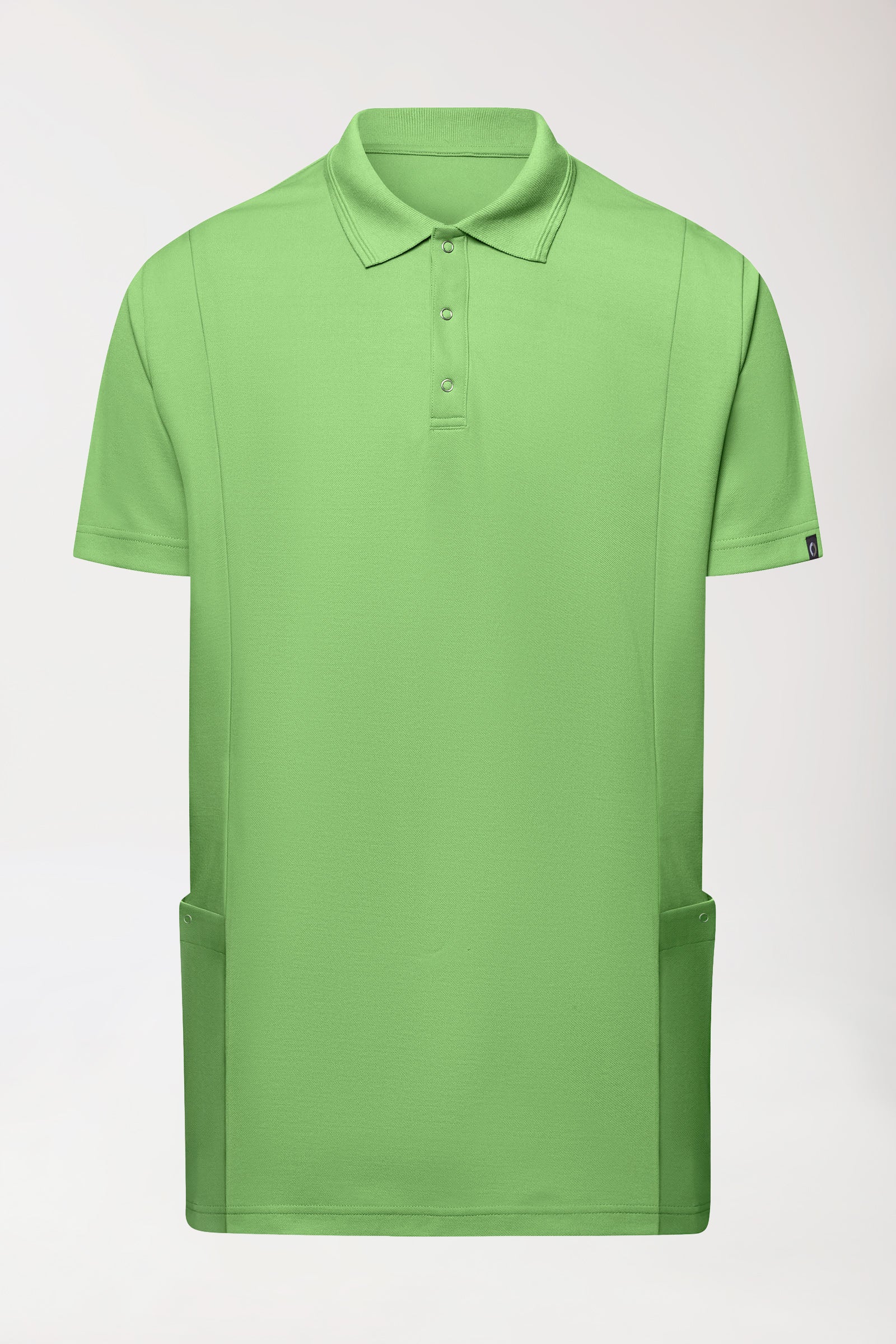 COMFY FLEX Stretch oversteektuniek heren - polokraag appelgroen