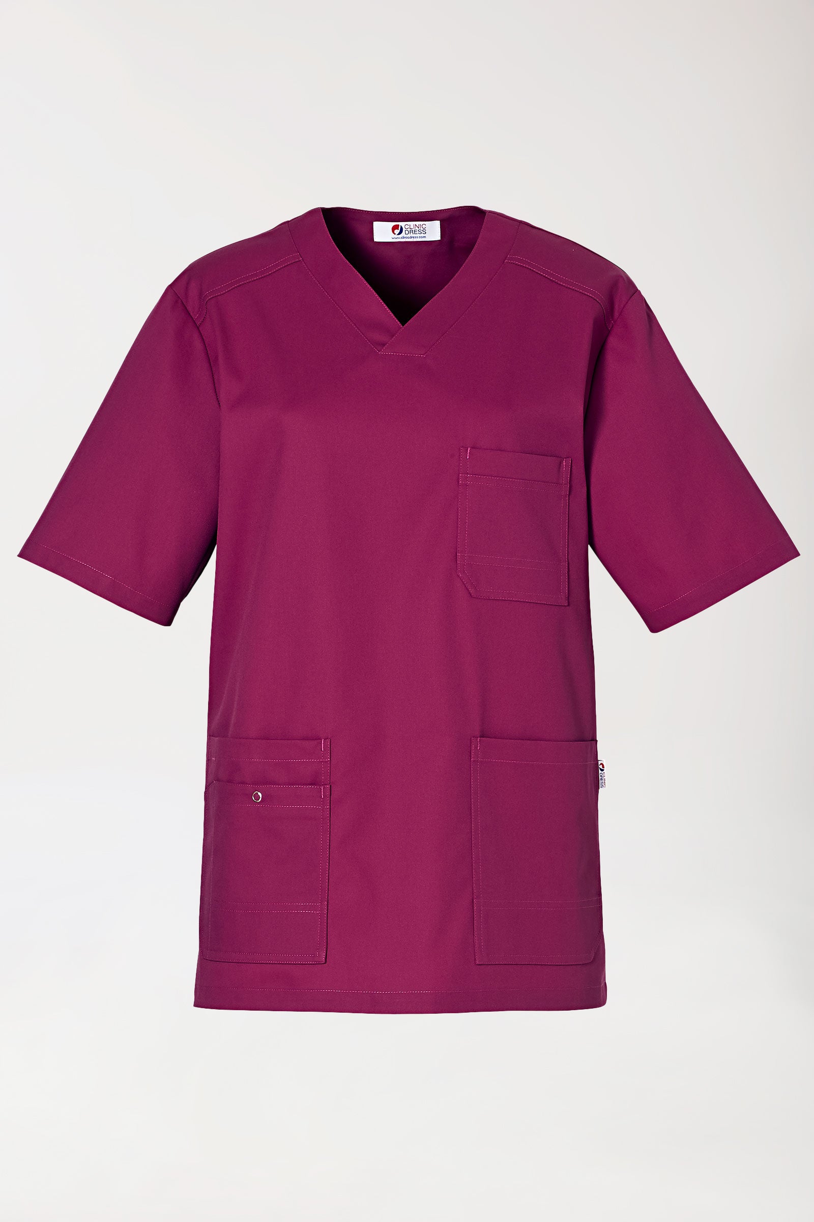 CLINIC STRETCH oversteektuniek heren berry