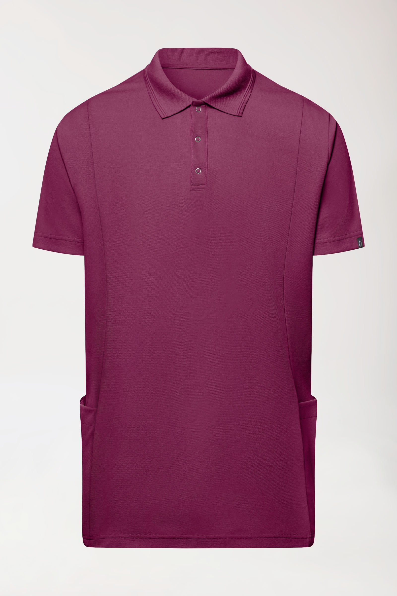 COMFY FLEX Stretch oversteektuniek heren - polokraag berry