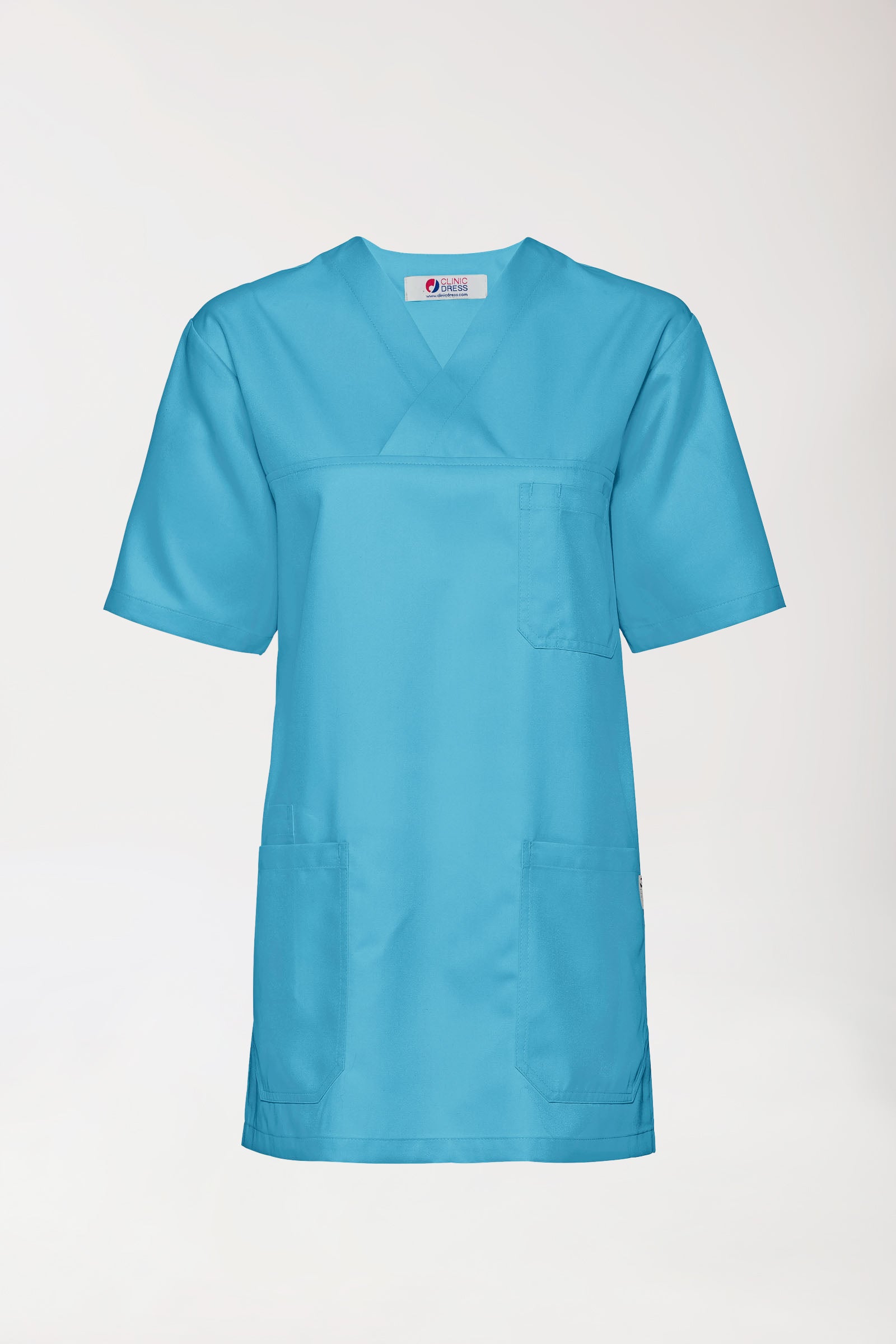 GREEN oversteektuniek heren - V-hals dark turquoise