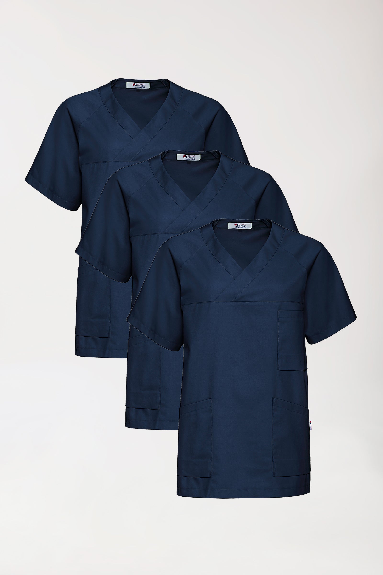 CORE oversteektuniek heren -3-pack- v-hals navy