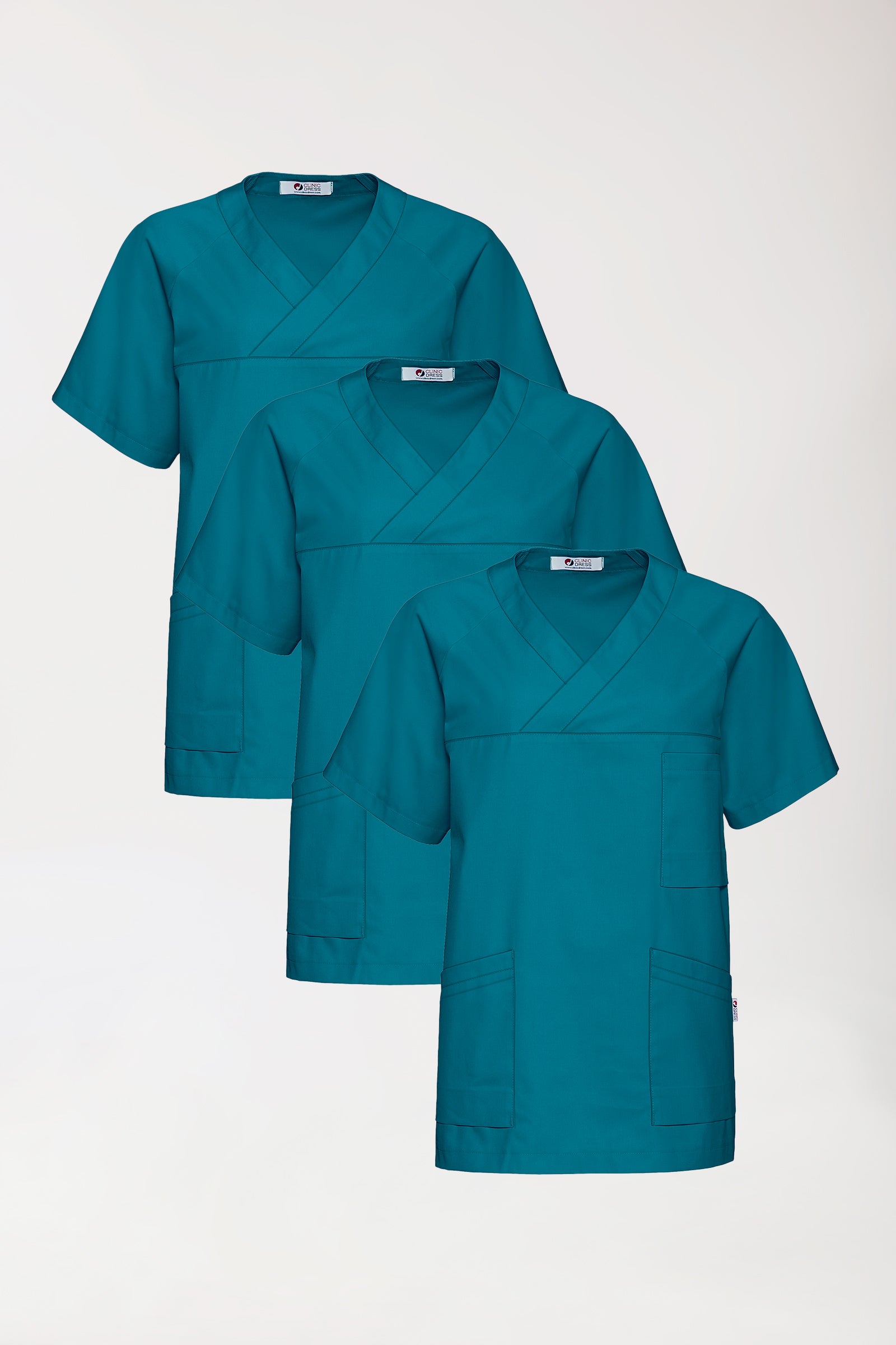 CORE oversteektuniek heren -3-pack- v-hals petrol