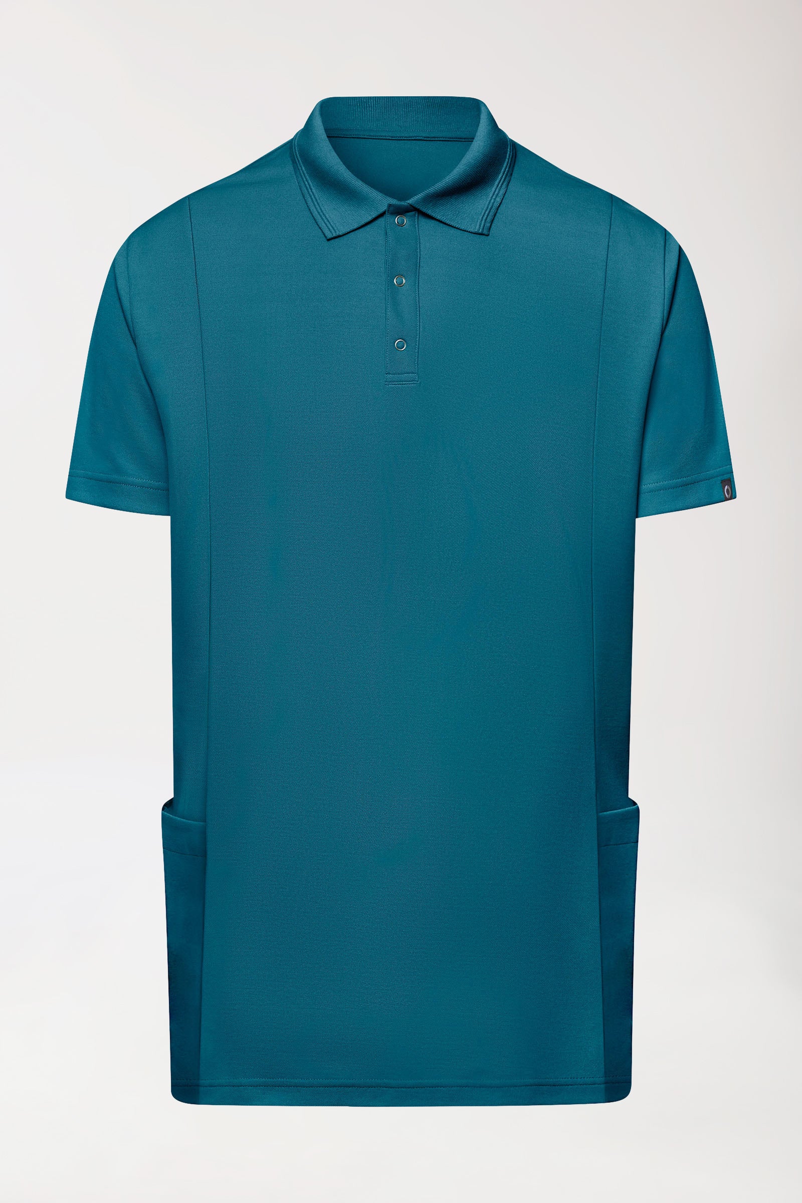 COMFY FLEX Stretch oversteektuniek heren - polokraag petrol