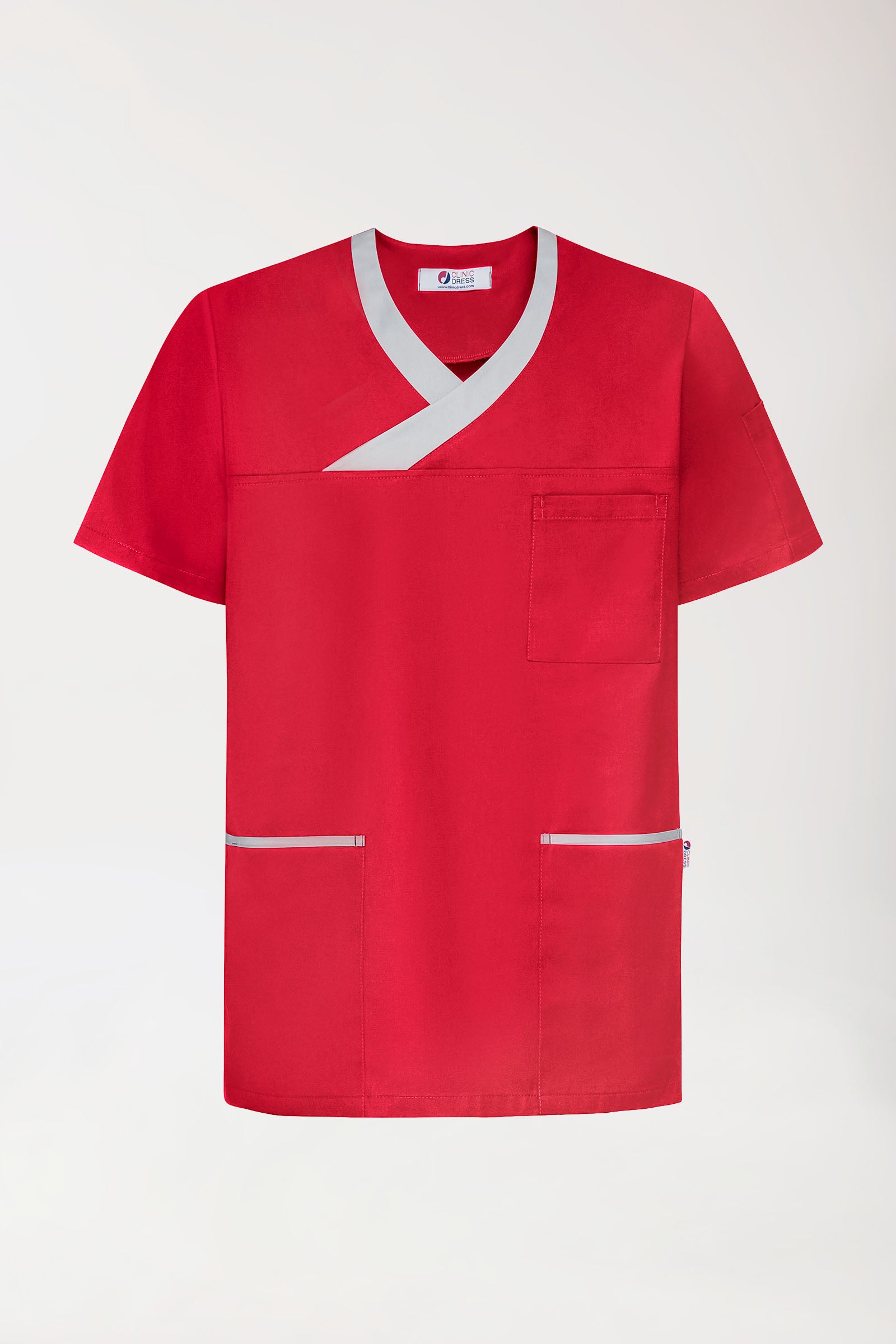 CORE oversteektuniek heren rood/grijs