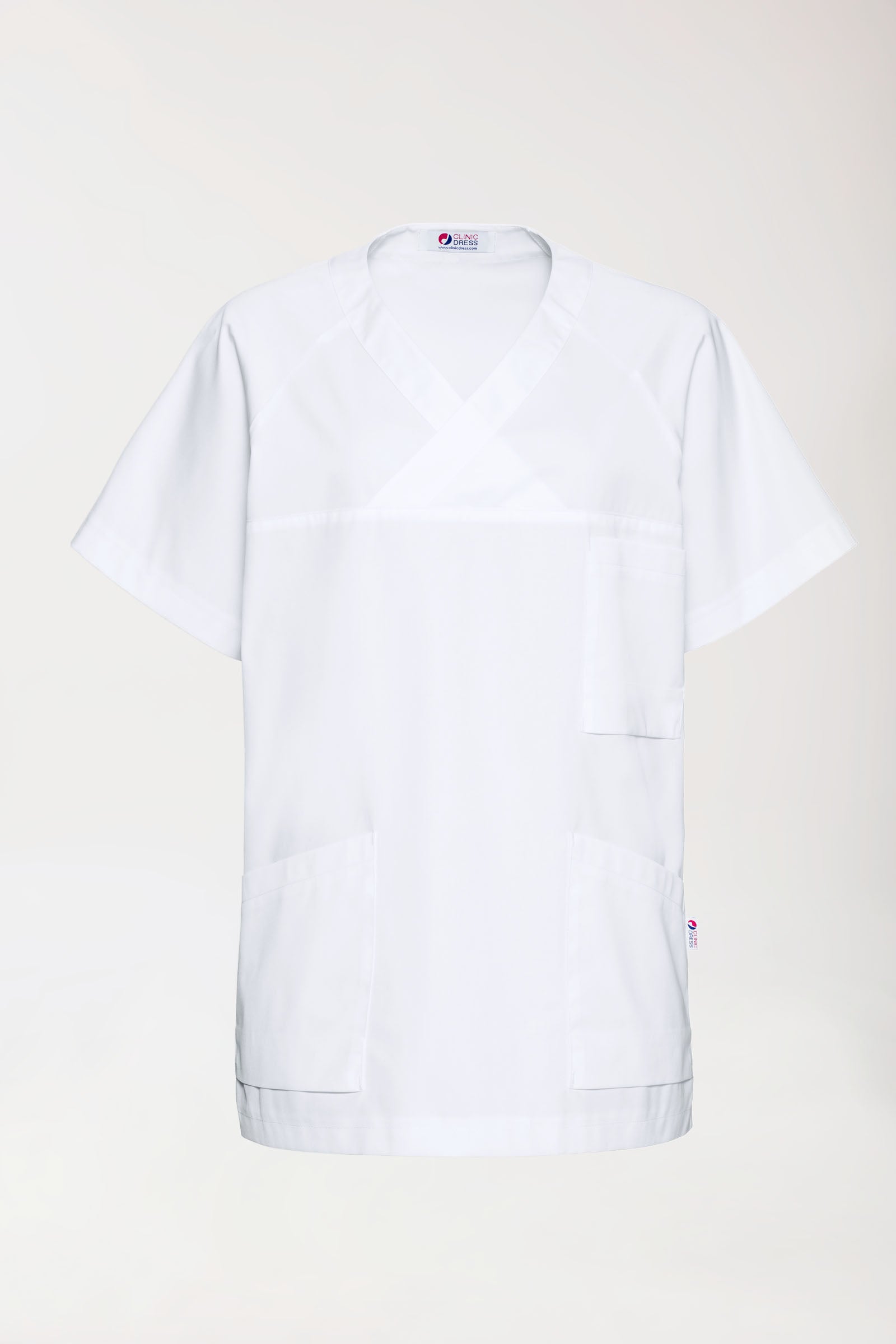 CORE oversteektuniek heren - V-hals wit