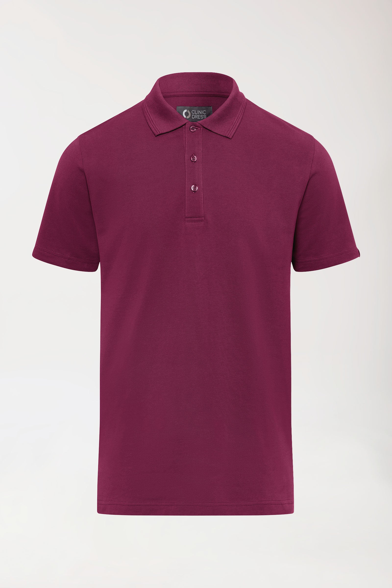 COMFY FLEX stretch shirt heren - polokraag berry