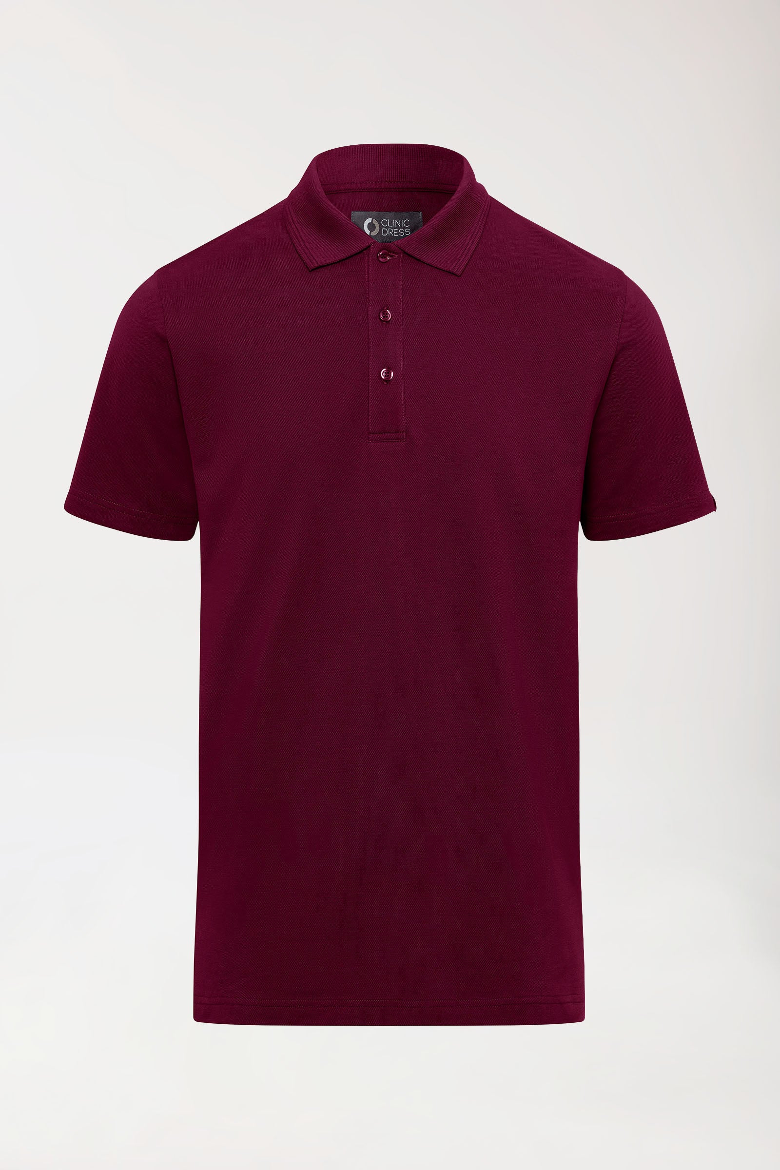 COMFY FLEX stretch shirt heren - polokraag bordeaux