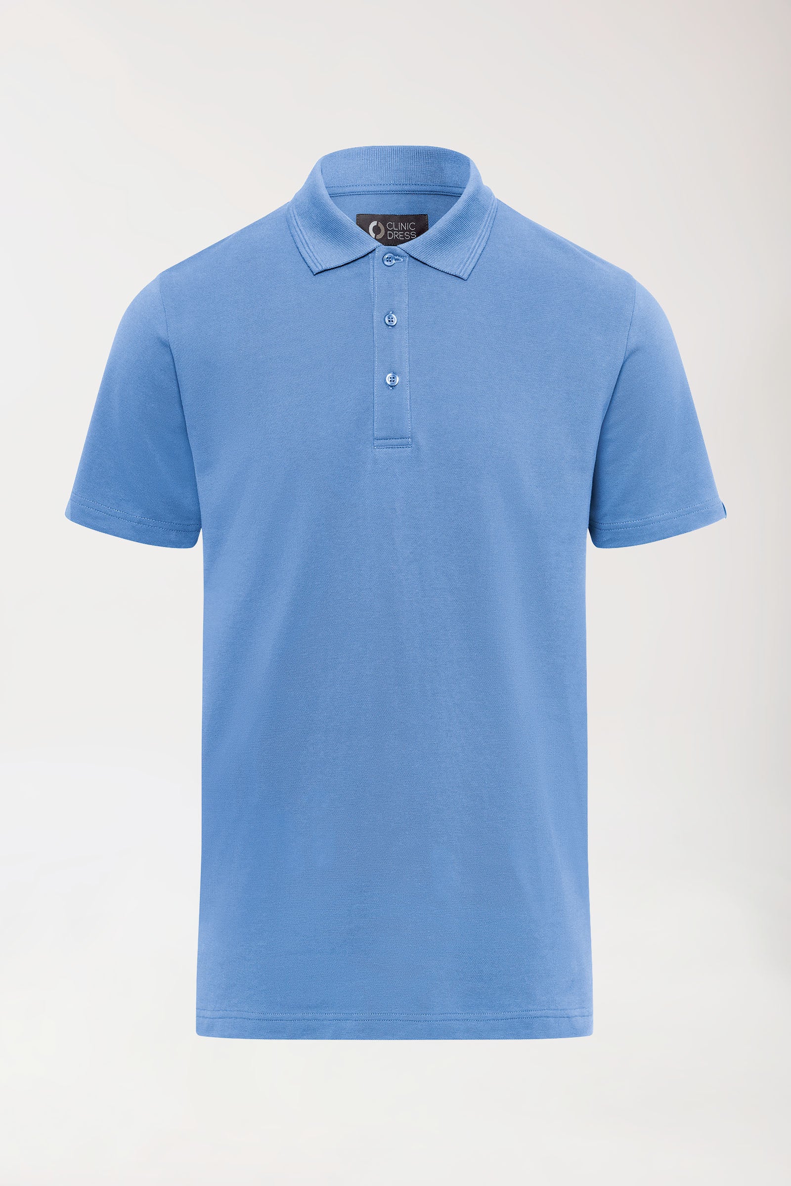 COMFY FLEX stretch shirt heren - polokraag hemelsblauw
