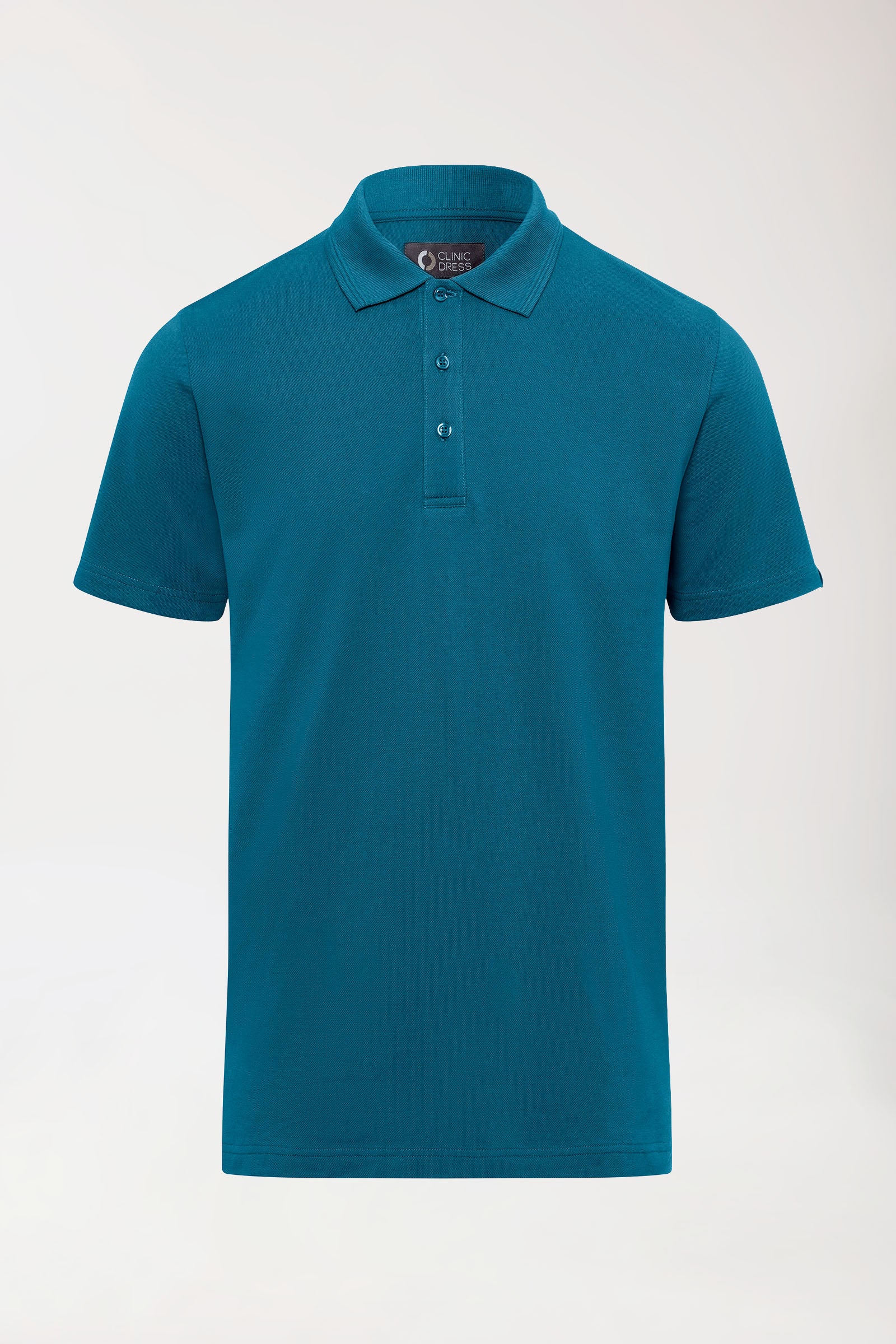 COMFY FLEX stretch shirt heren - polokraag petrol