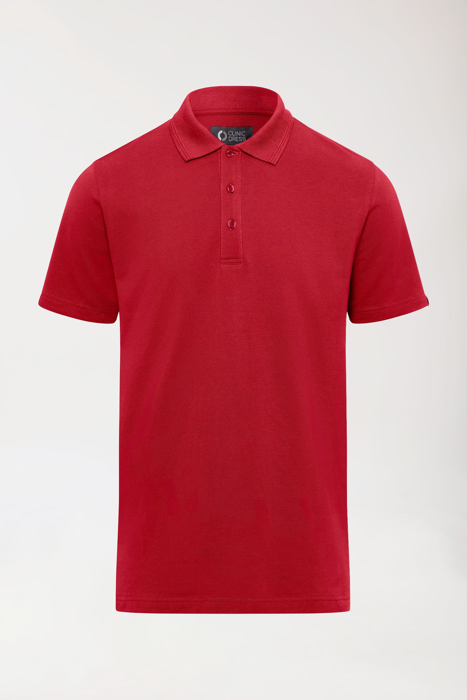 COMFY FLEX stretch shirt heren - polokraag rood