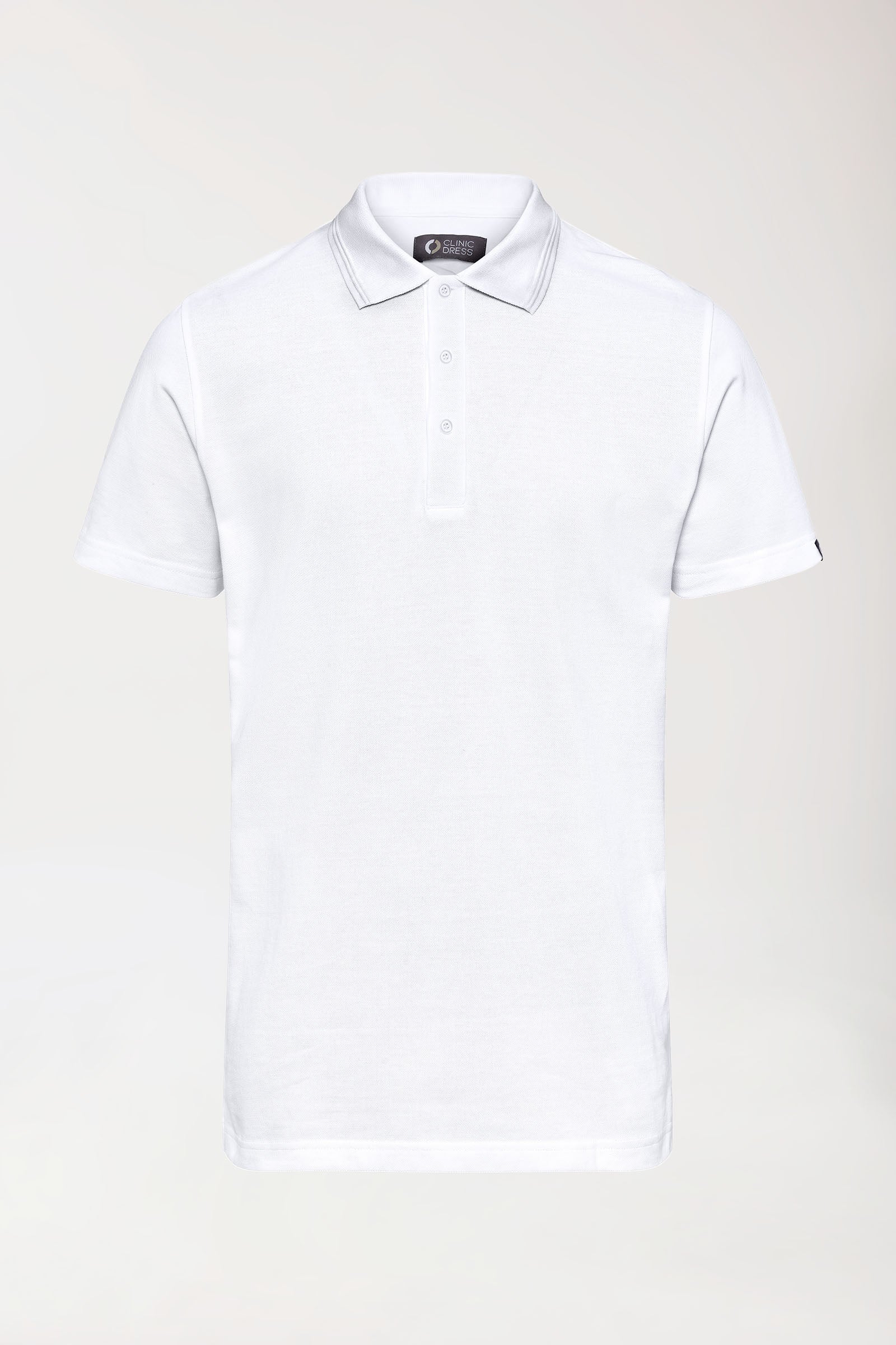 COMFY FLEX stretch shirt heren - polokraag wit