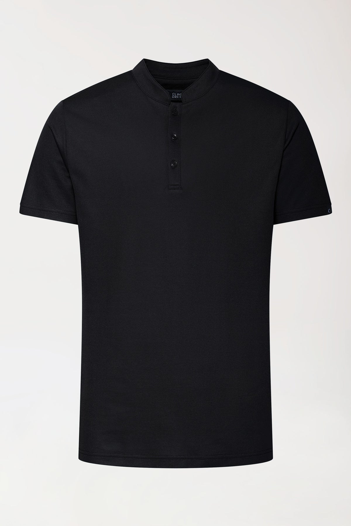 COMFY FLEX stretch shirt heren - opstaande kraag zwart