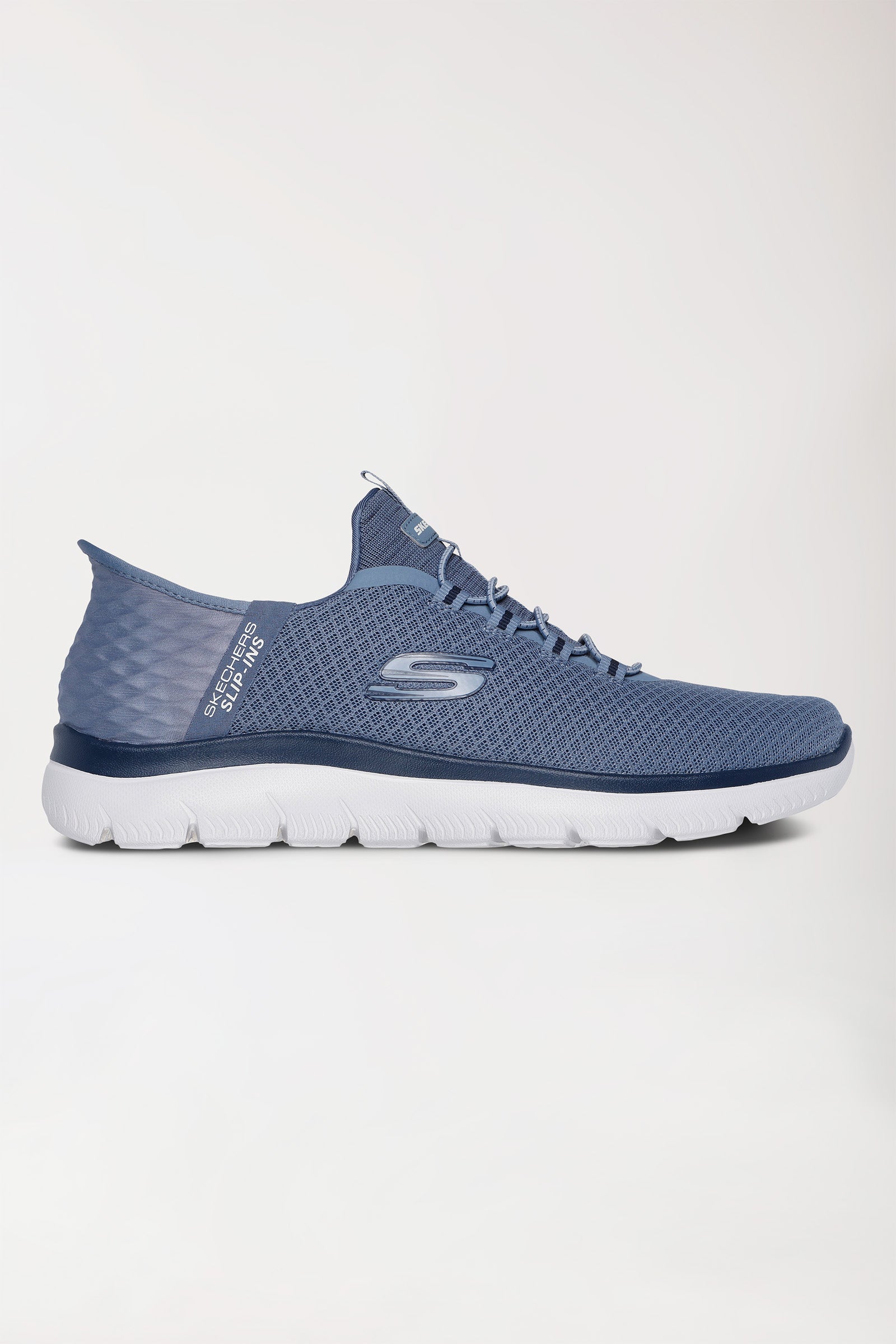Herensneaker-SKECHERS Slip-ins-blauw