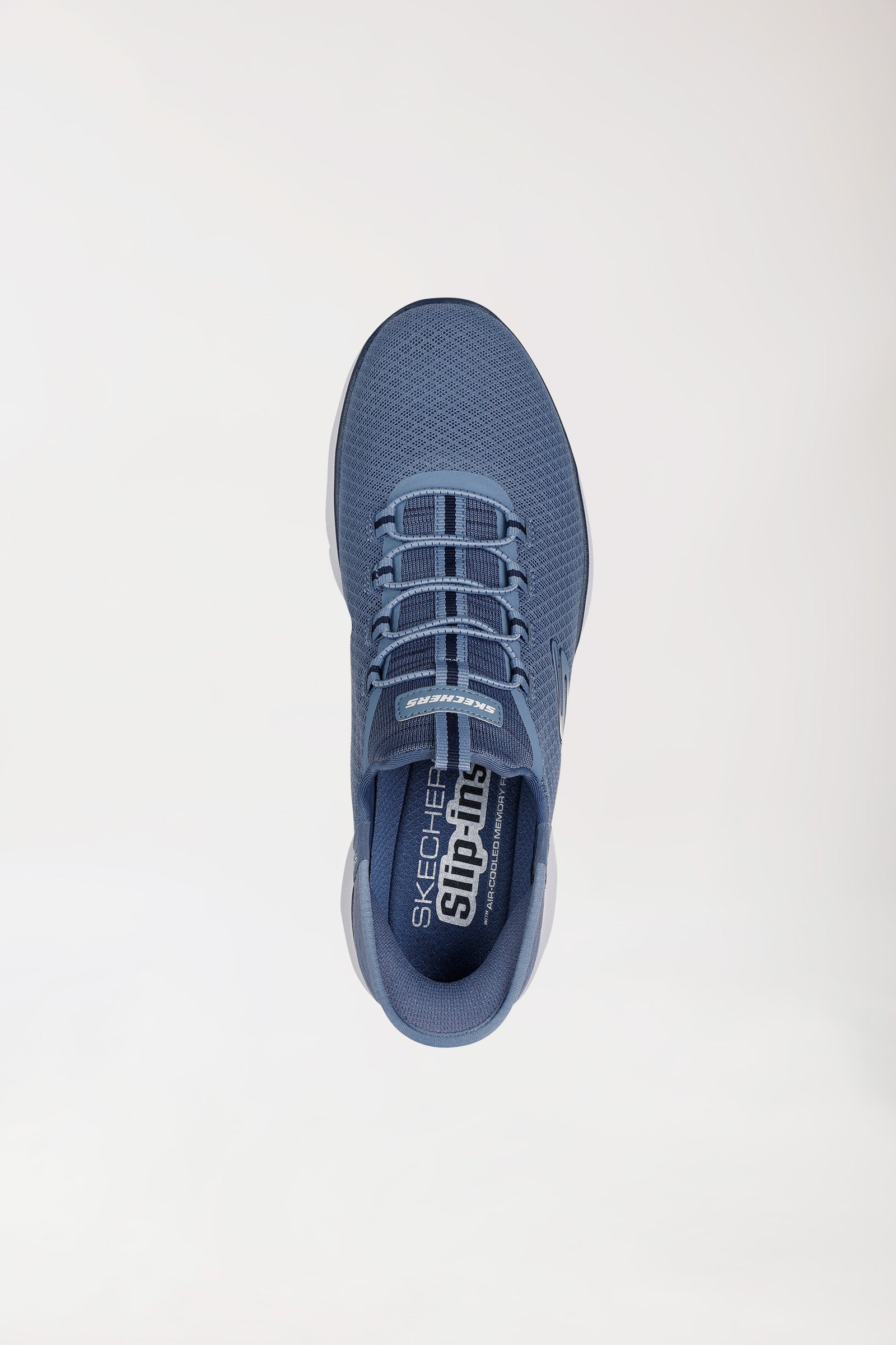 Herensneaker-SKECHERS Slip-ins-blauw