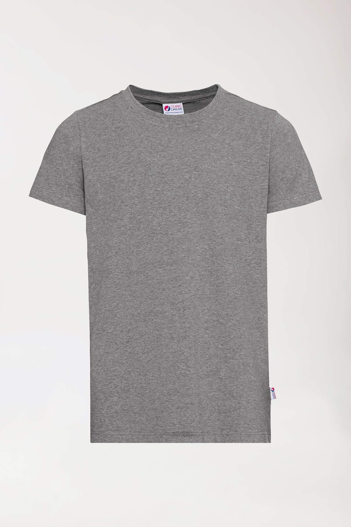 CORE shirt heren - ronde hals donkergrijs melange