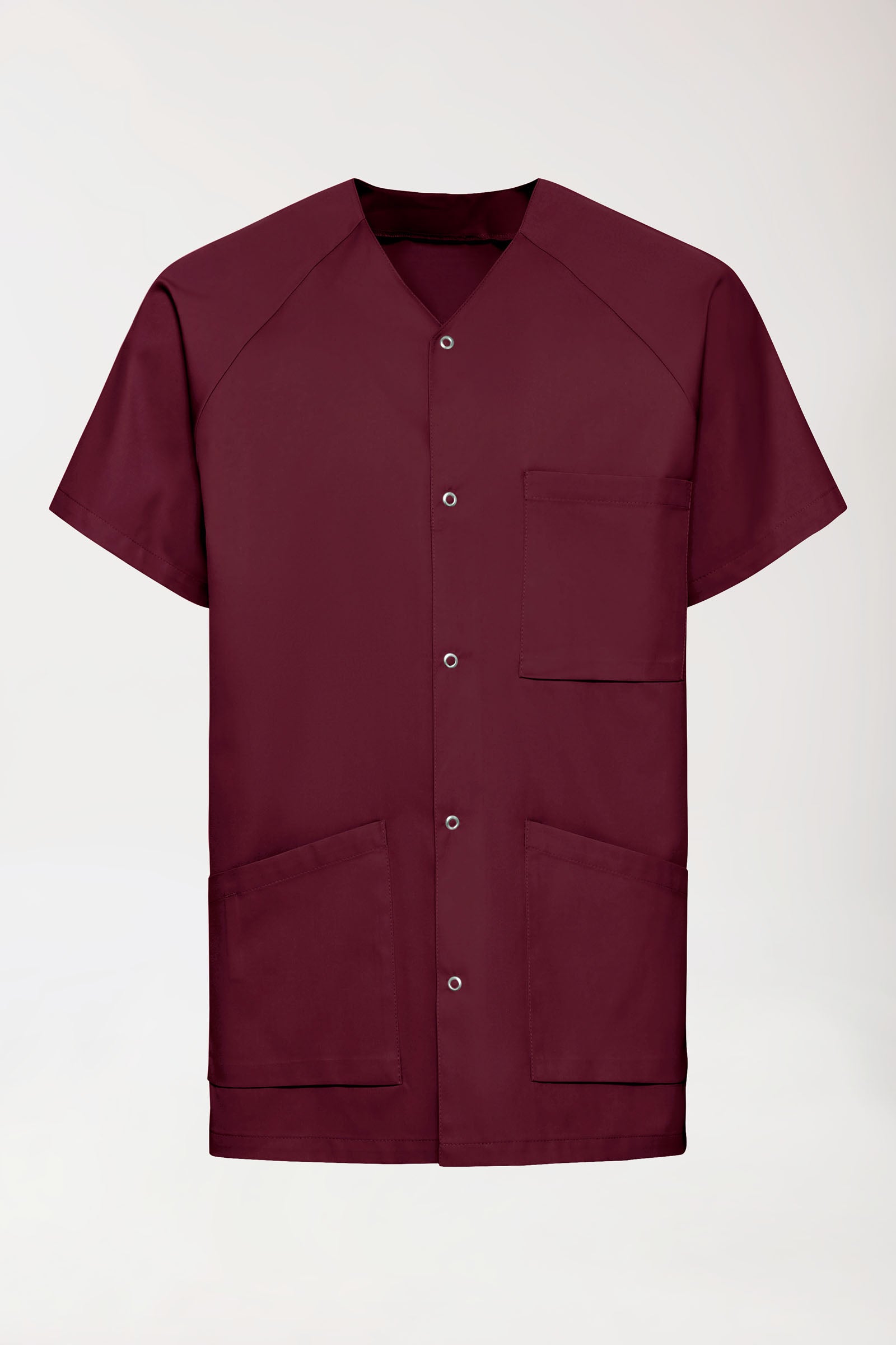 Tuniek-tuniek heren - drukknoopsluiting bordeaux
