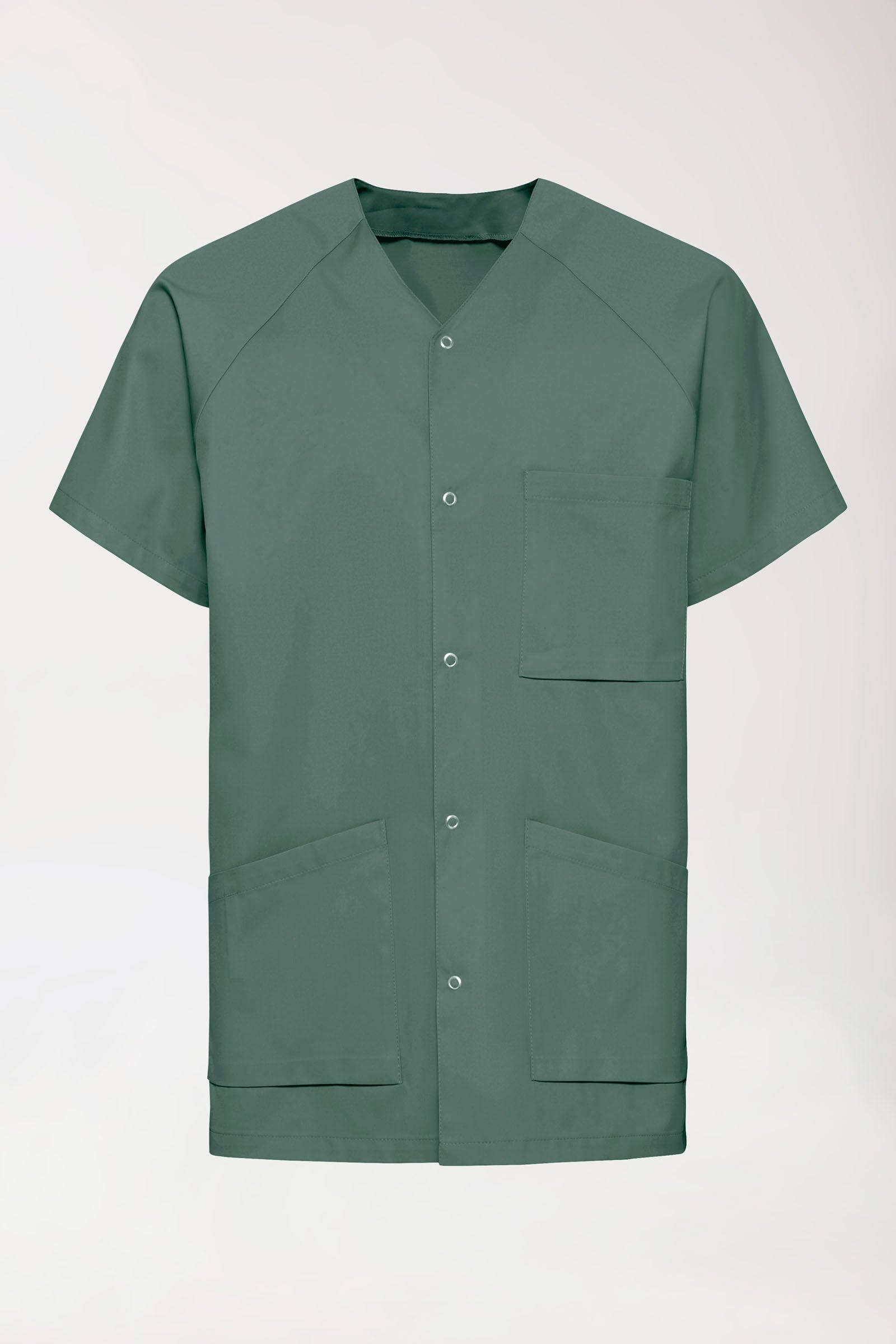 Tuniek-tuniek heren - drukknoopsluiting donkergroen