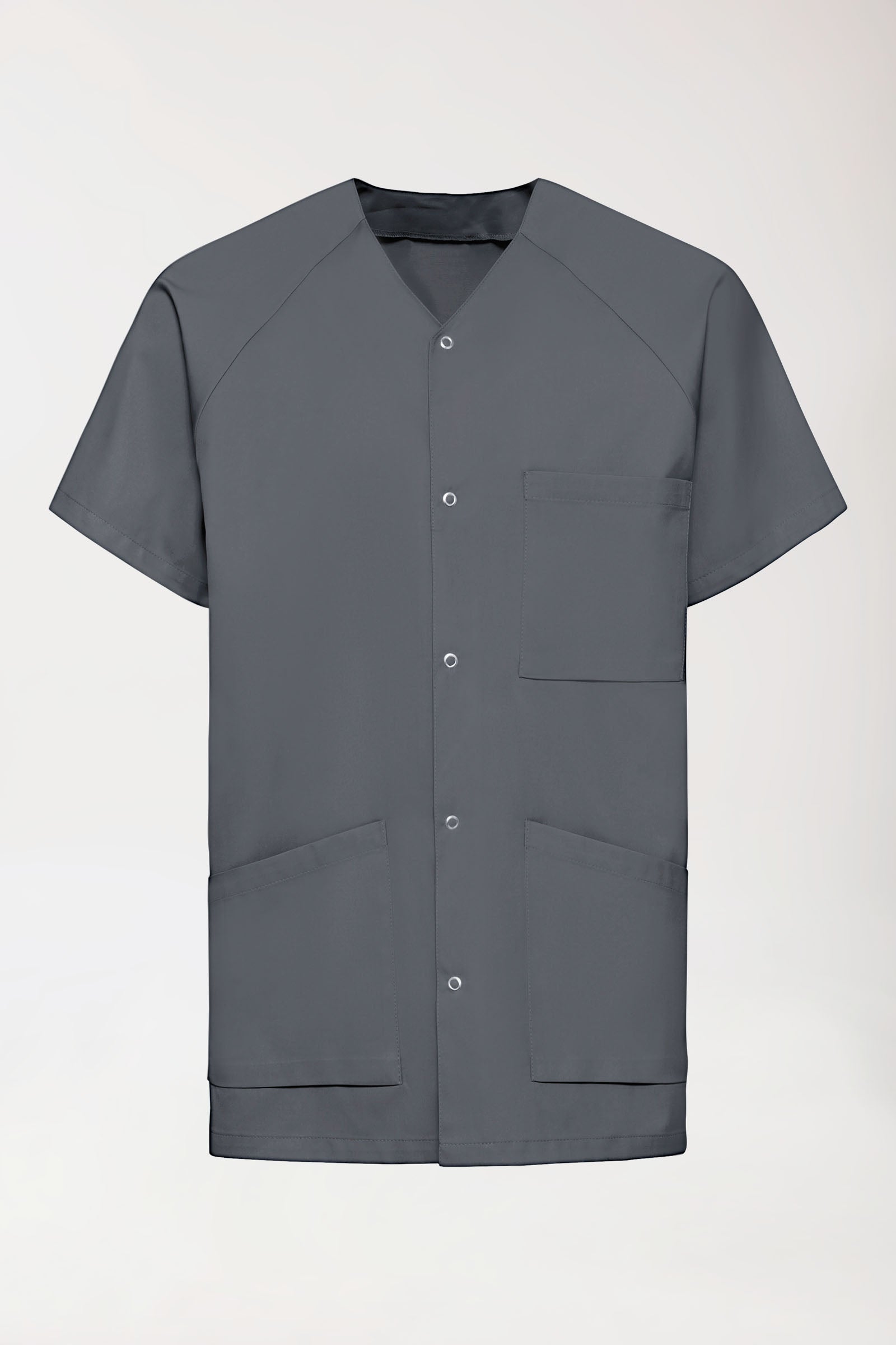 Tuniek-tuniek heren - drukknoopsluiting steengrijs