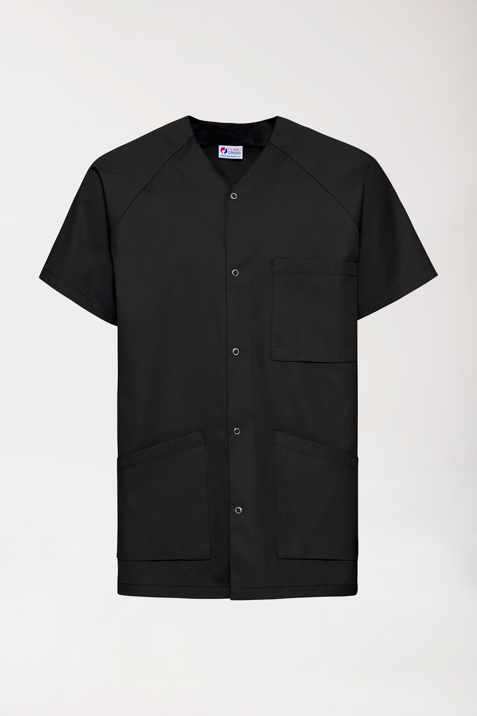 CORE tuniek heren - doorknoopsluiting zwart