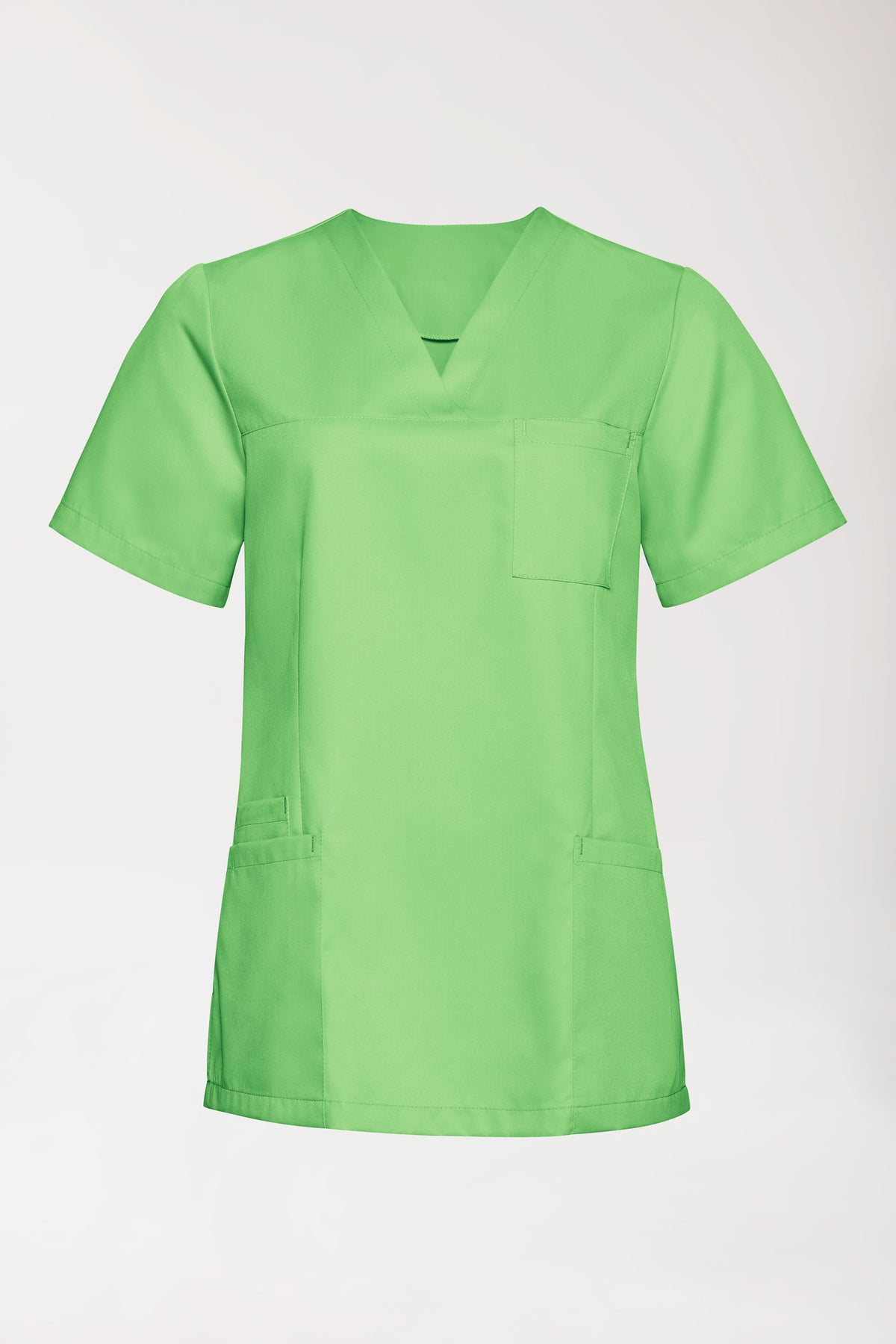 TENCEL™ oversteektuniek dames - V-hals appelgroen, Voorzijde view