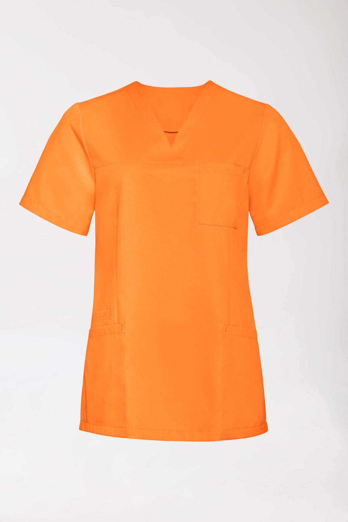 TENCEL™ oversteektuniek dames - V-hals briljant oranje, Voorzijde view