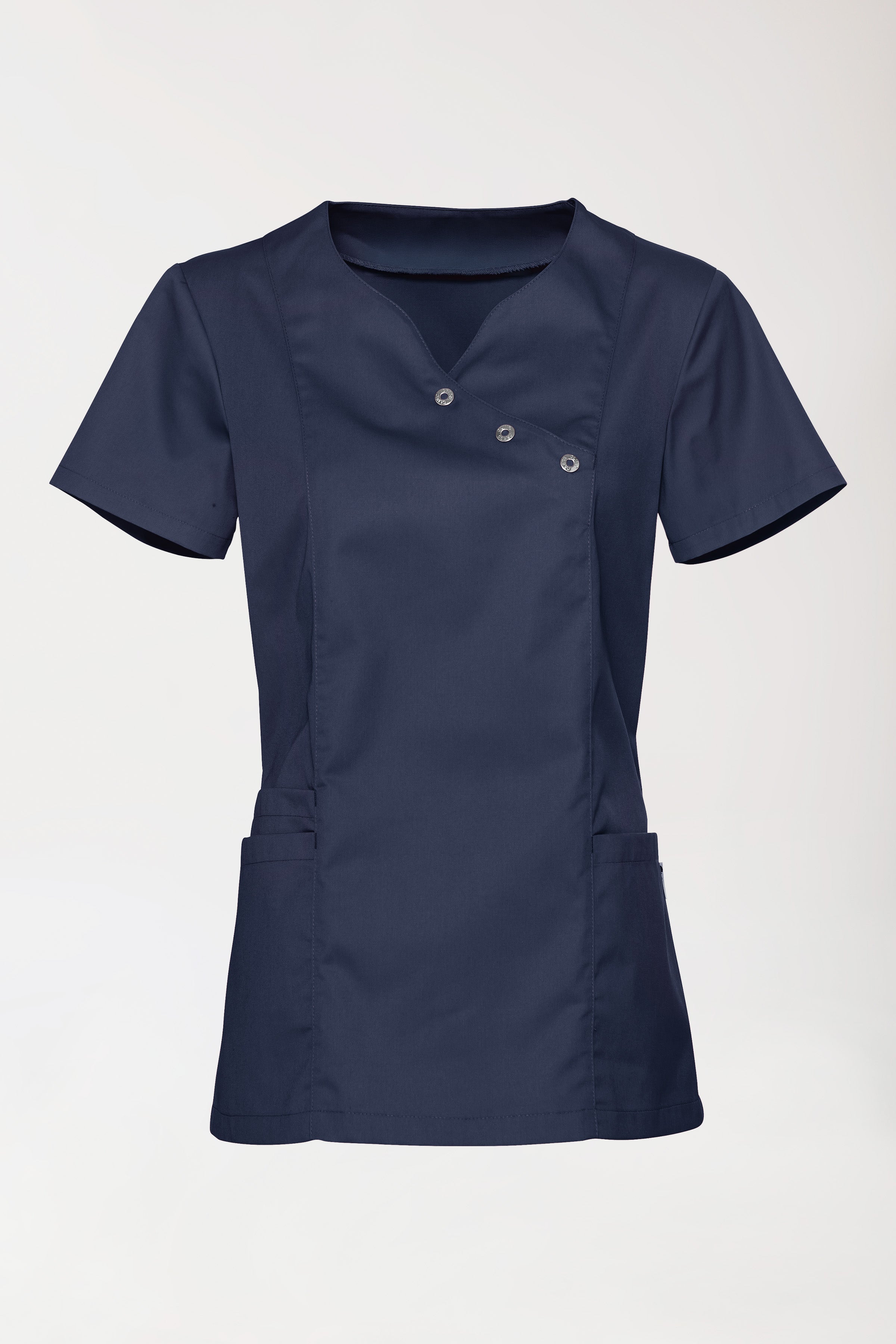 oversteektuniek dames - stretch navy, Voorzijde view
