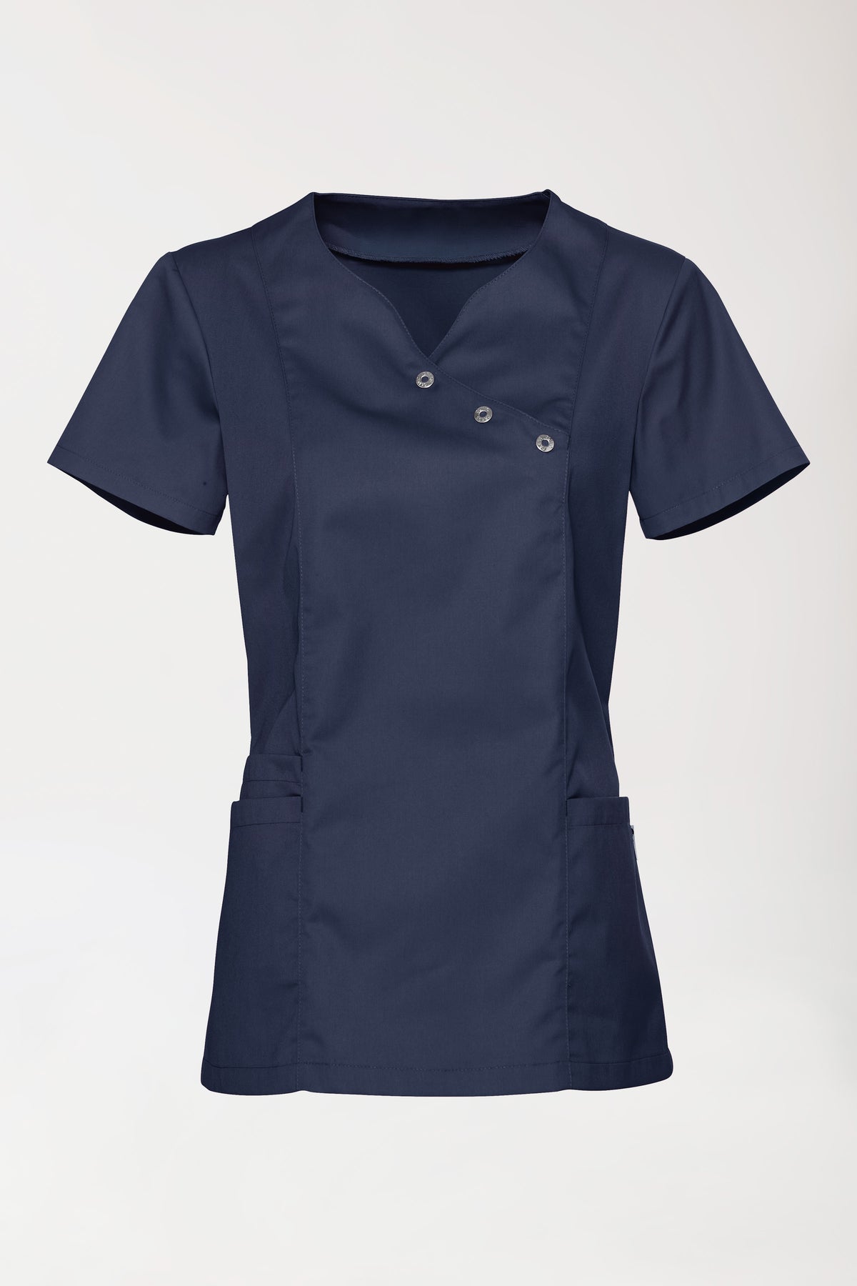 oversteektuniek dames - stretch navy, Voorzijde view
