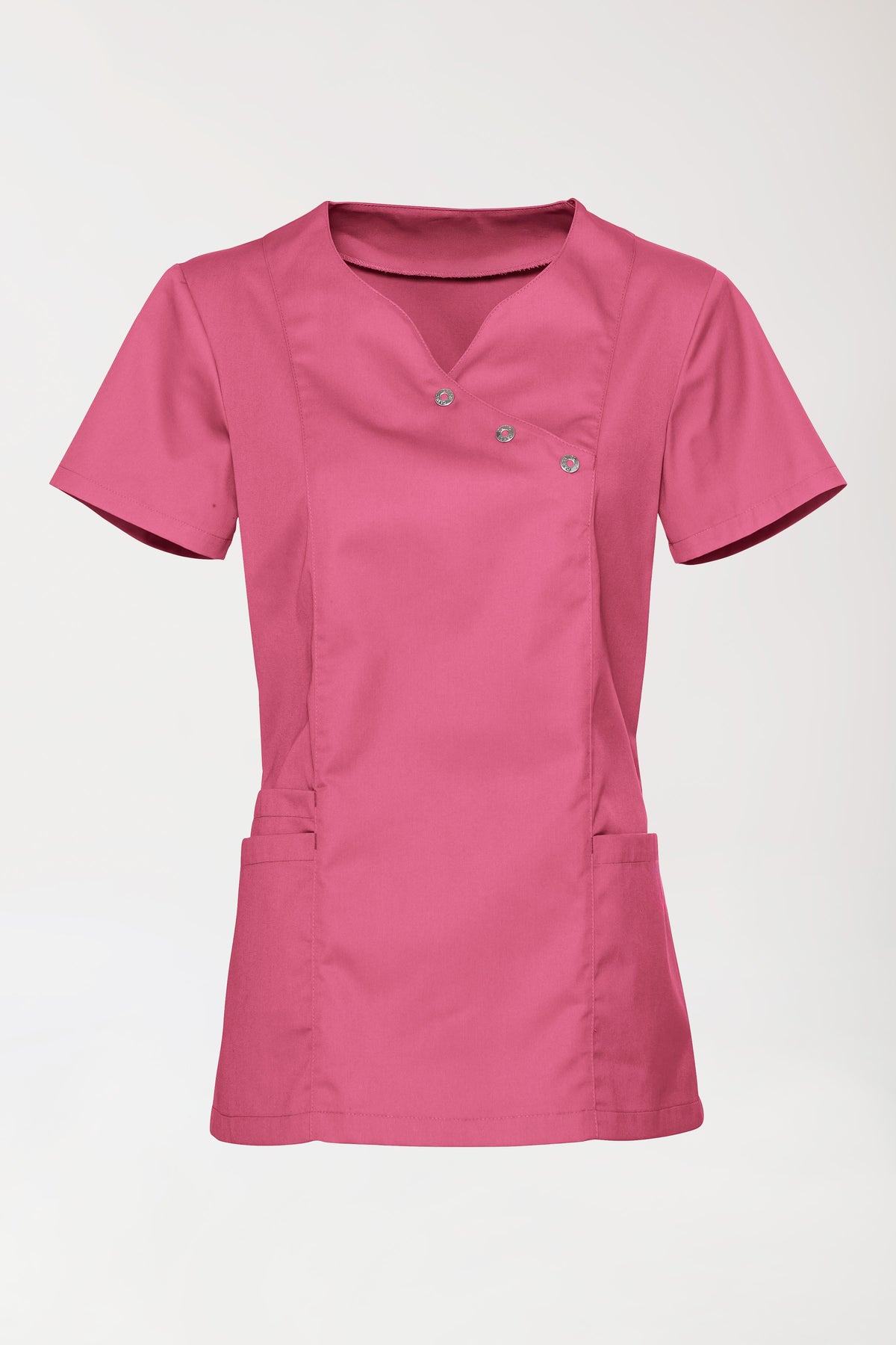 oversteektuniek dames - stretch oud rose, Voorzijde view