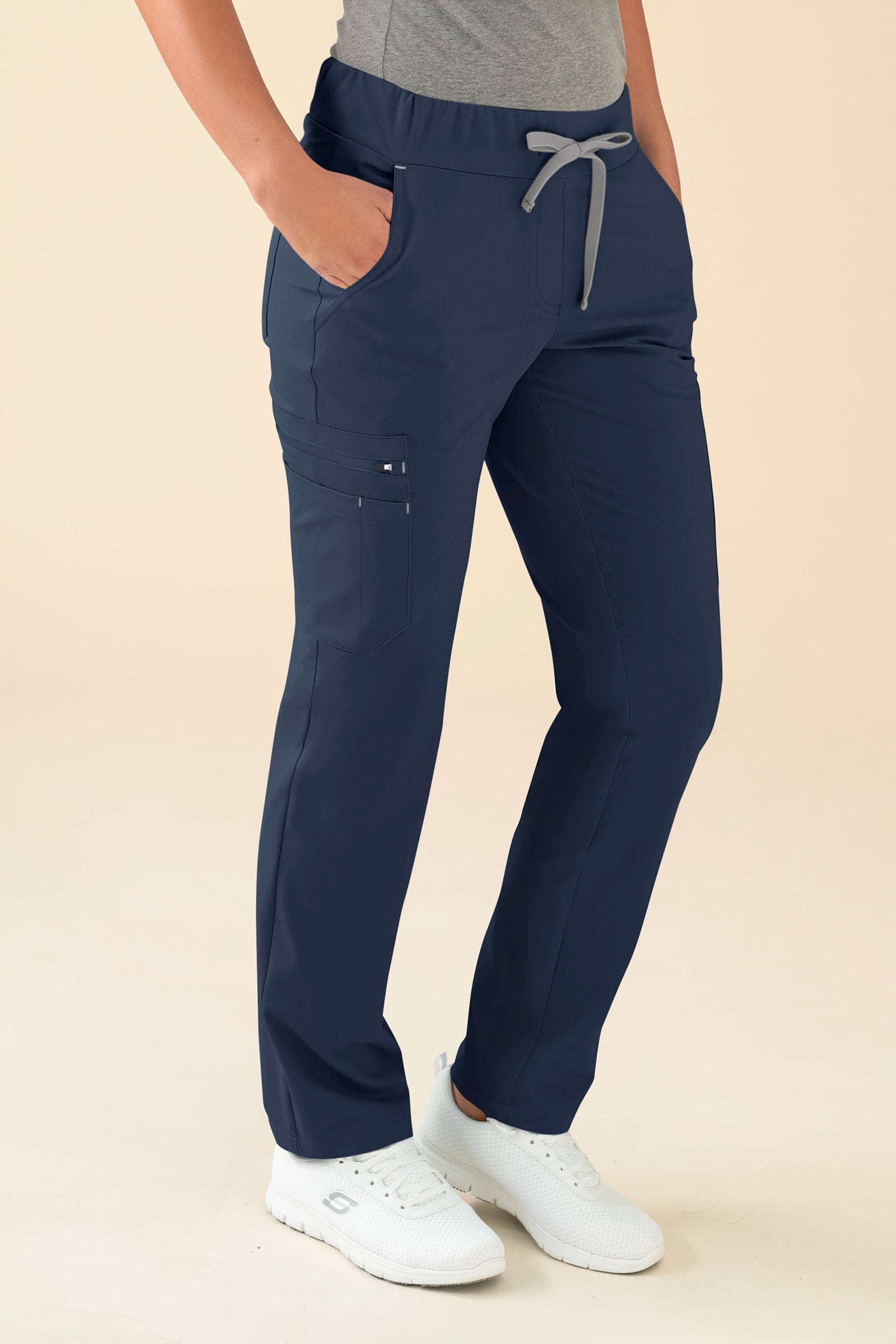 KAERE broek dames - met beenzak navy