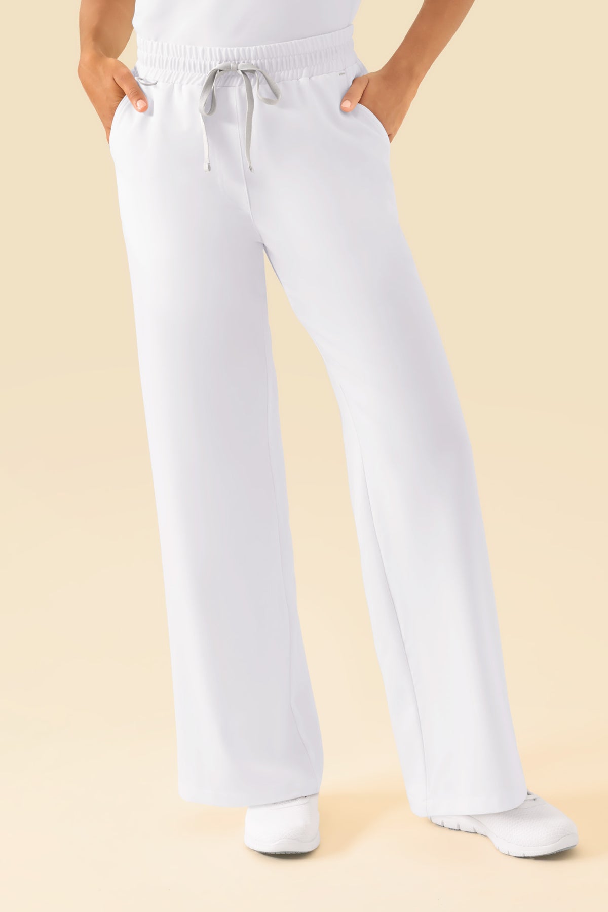KAERE broek dames - wijd been wit